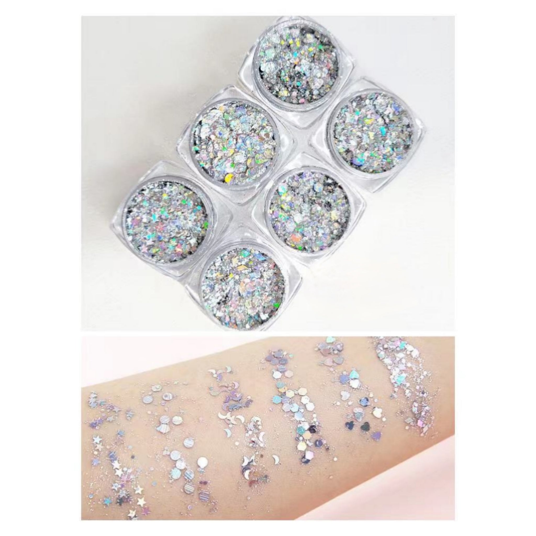 No Glue Kids Body Glitter Gel Biodegradable For Stage Dance