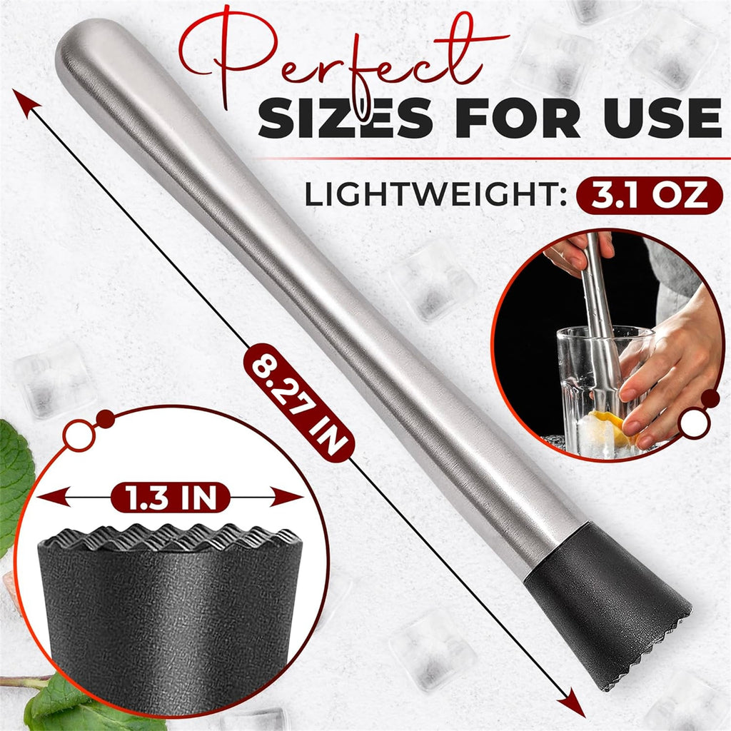 Stainless Steel Bar Muddler For Cocktails