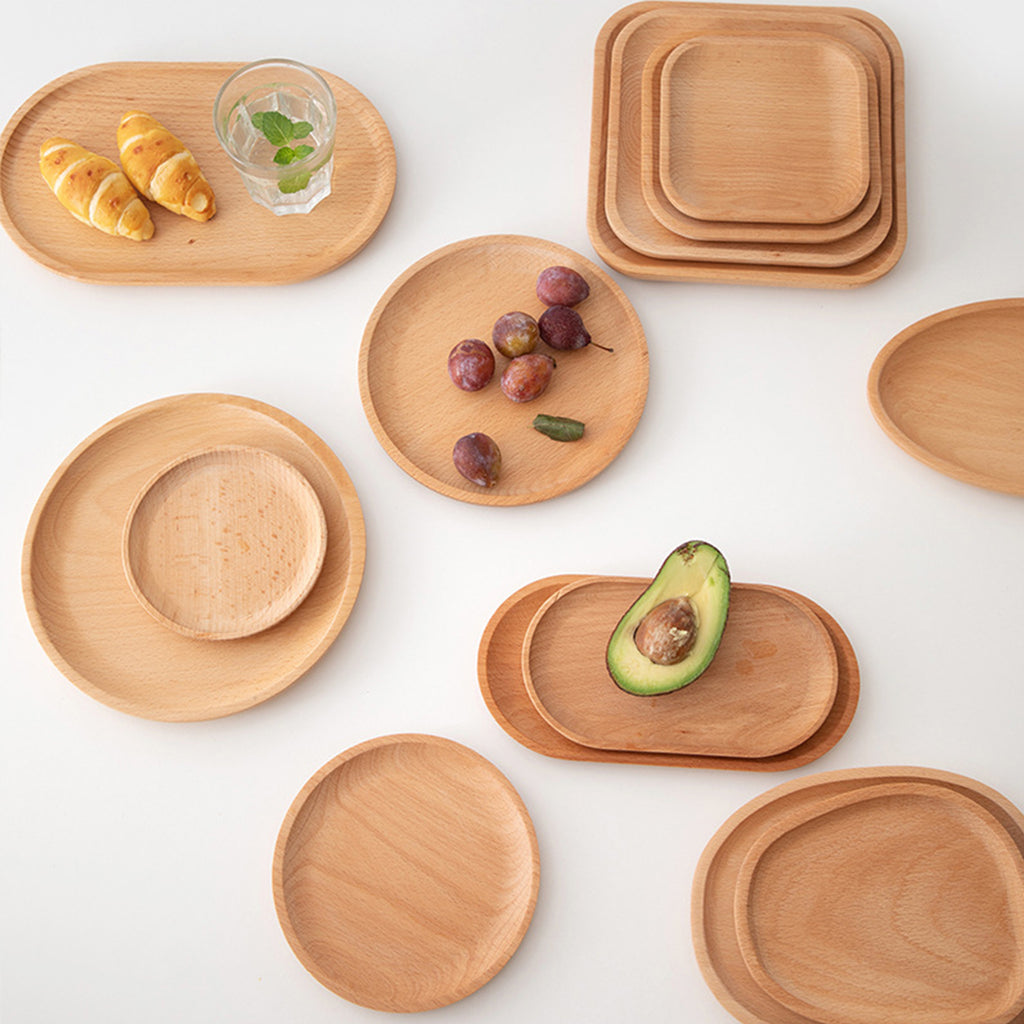 Round Wooden Tray
