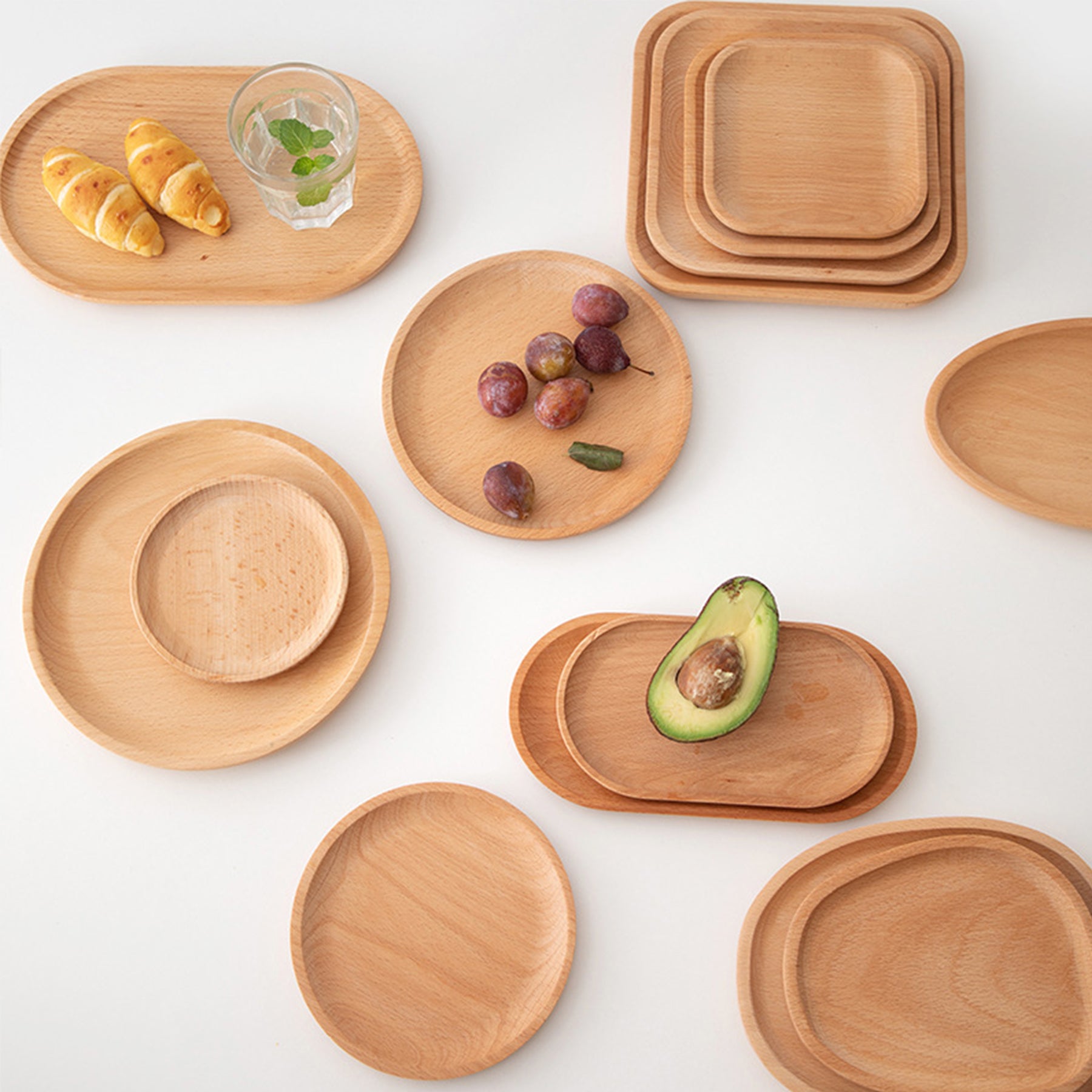Round Wooden Tray
