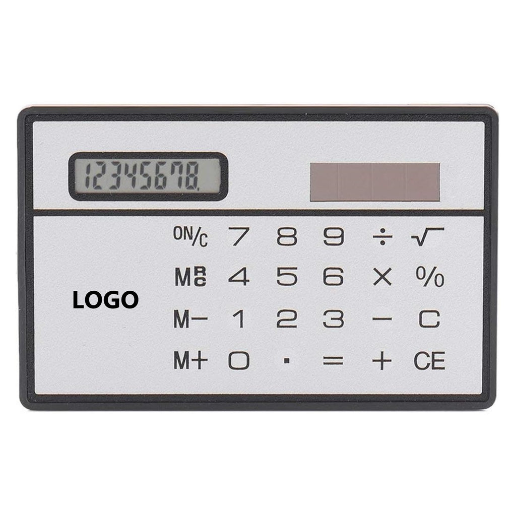 8 Digits Thin Solar Power Pocket Calculator