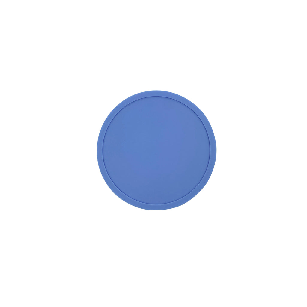 Round Silicone Coaster with Spill-Proof Ring