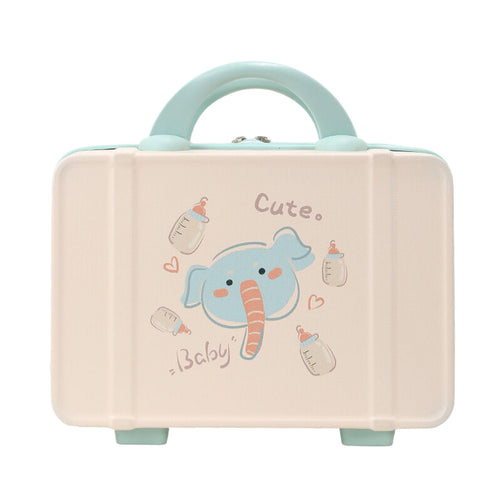 14" ABS PC Travel Toiletry Bag Organizer Cosmetic Suitcase