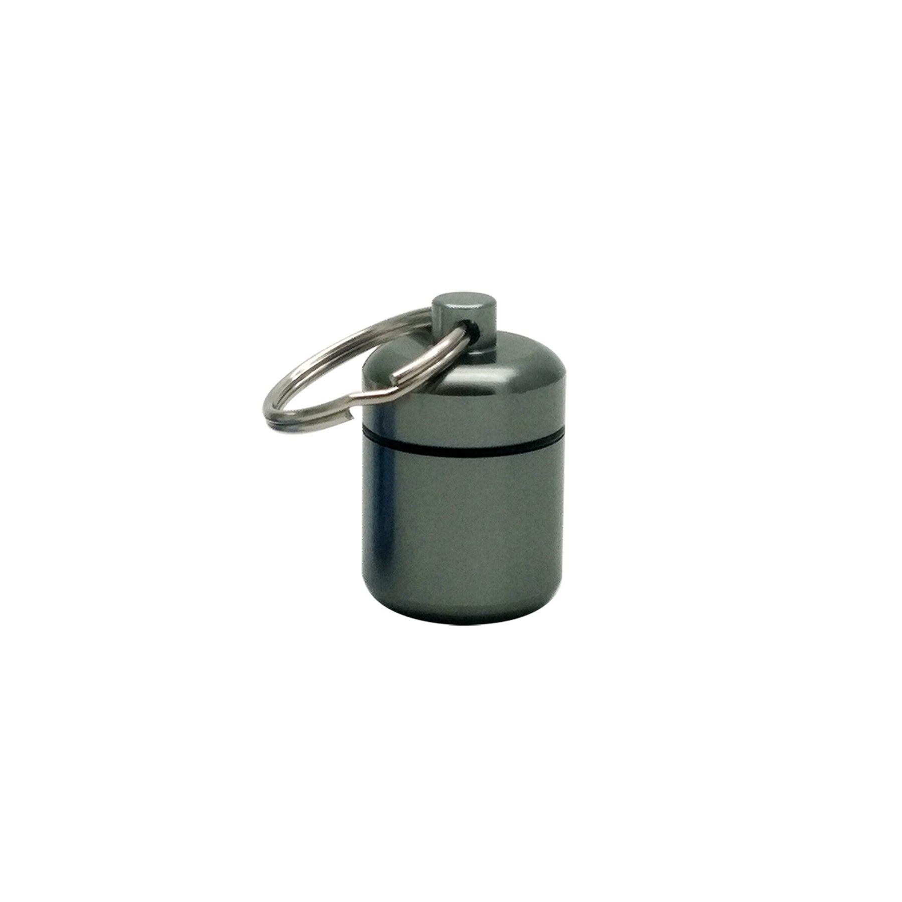 Portable Alloy Keychain Storage Capsule
