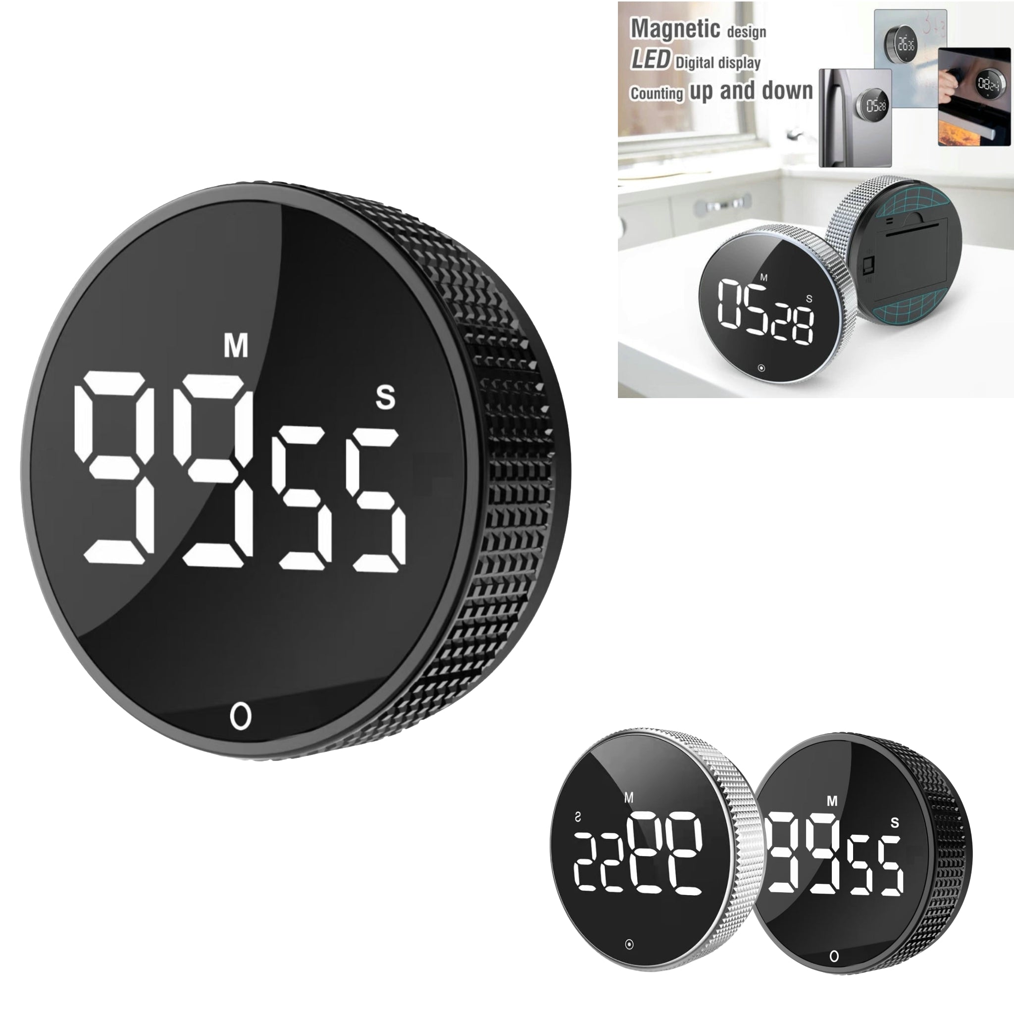 Mechanical Kitchen Timer Rotating Dial Loud Alarm