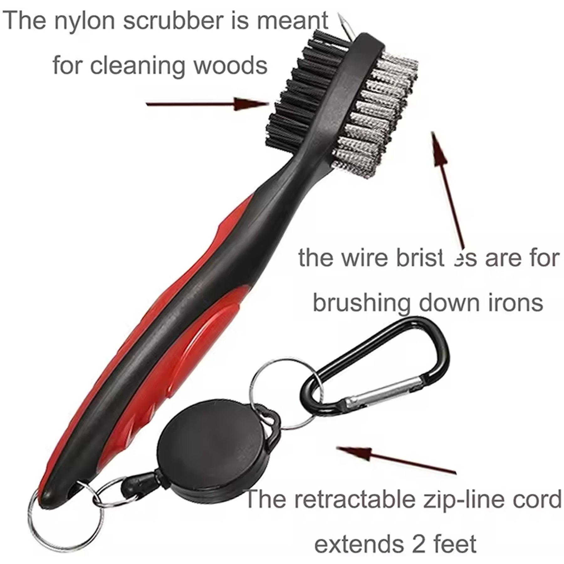 Golf Club Brush Groove Cleaner