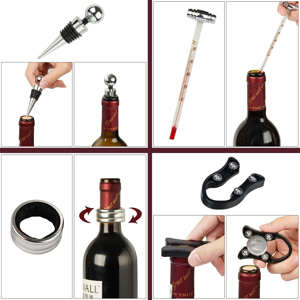 7 Wine Opener Set With Wood Box