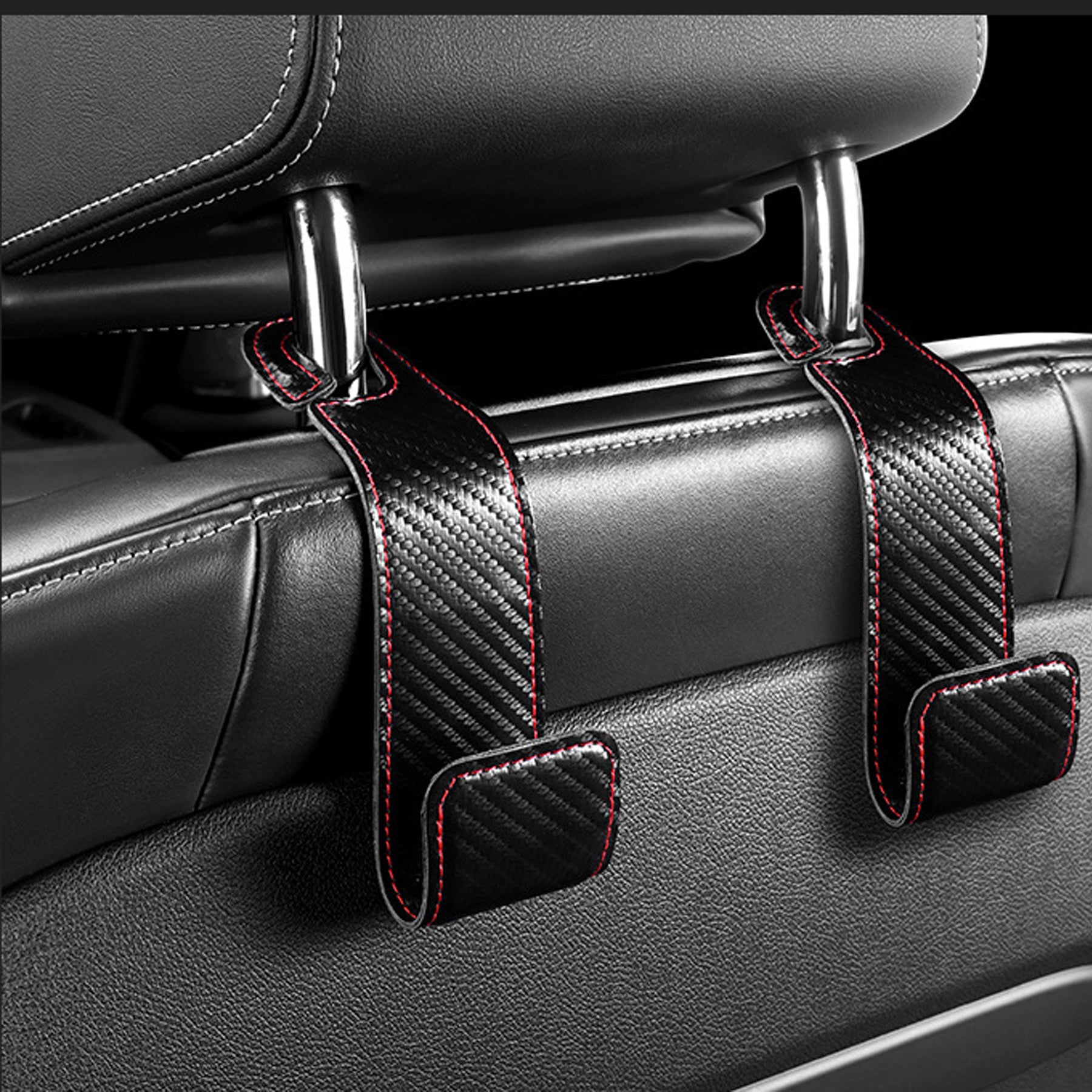 Folding Pu Leather Car Seat Headrest Hook
