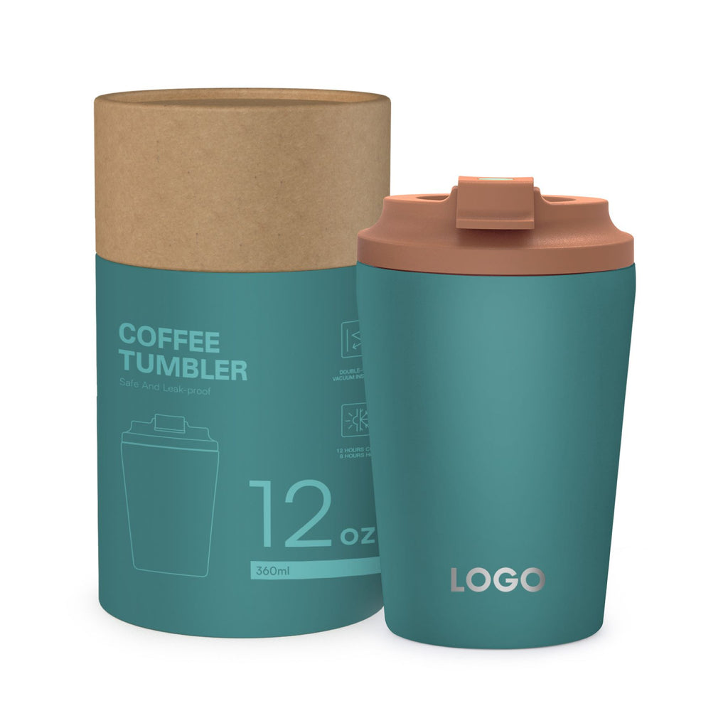 Stainless Steel Flip - top Coffee Cup
