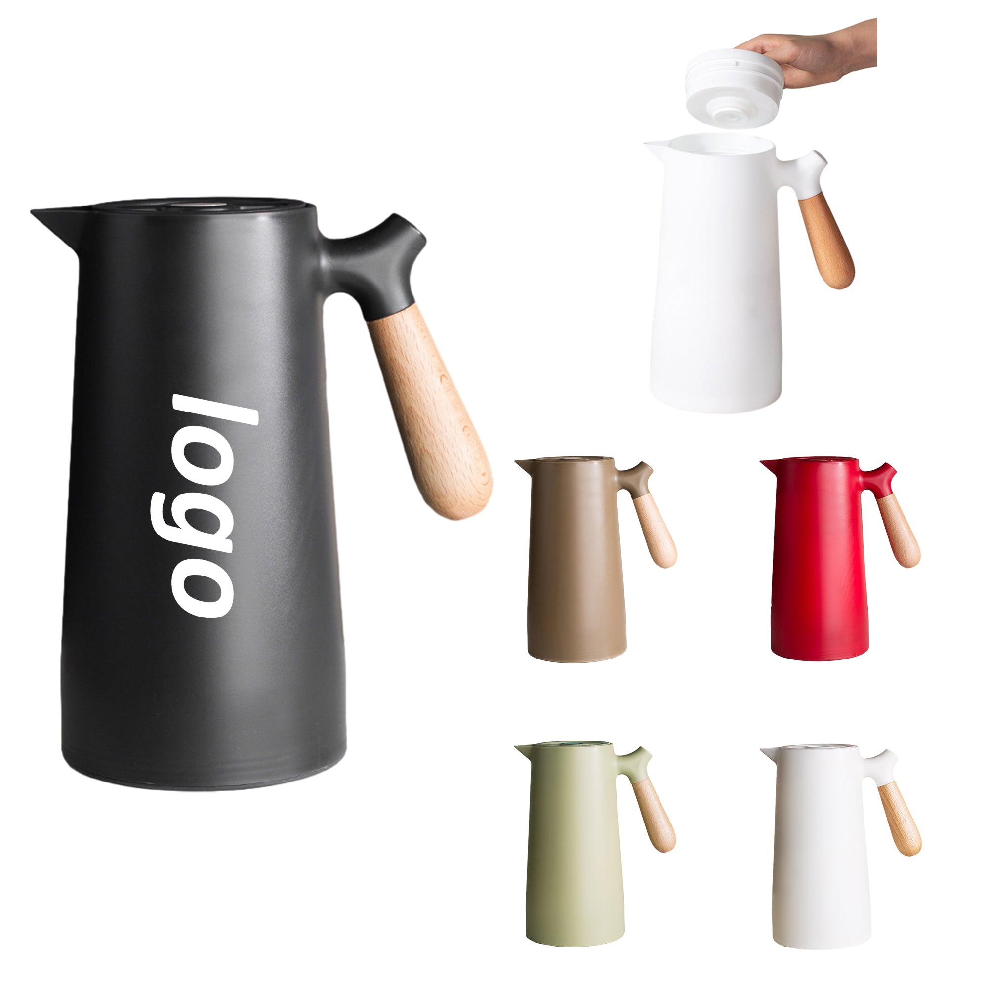 Insulated Kettle With Wooden Handle