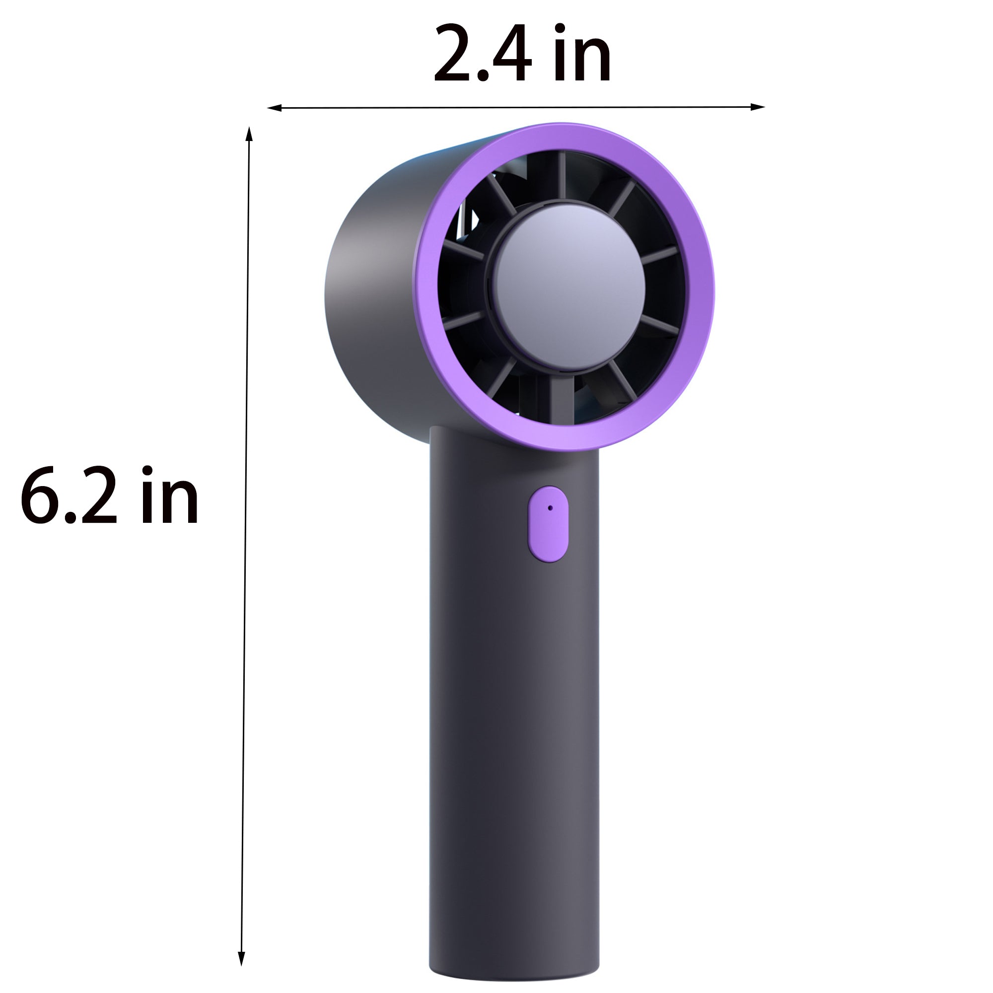 Mini Handheld Personal Fan With Led Display