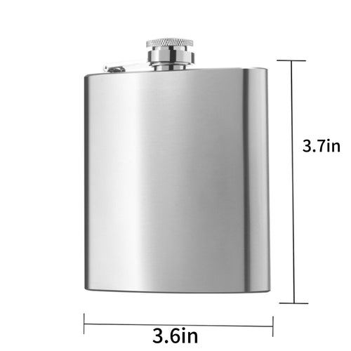 6oz Stainless Steel Hip Flask