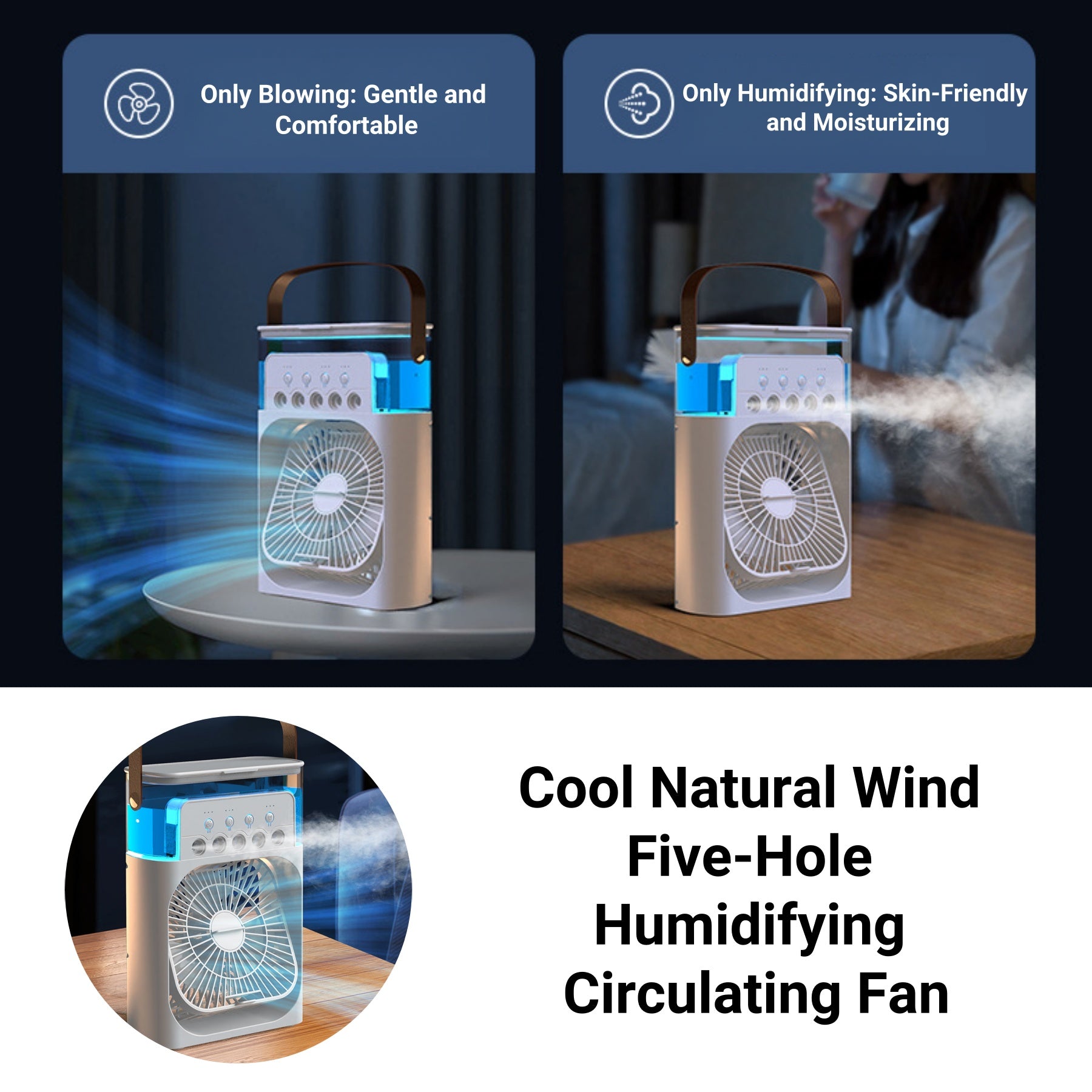 Plug-in Portable Humidifying Fan