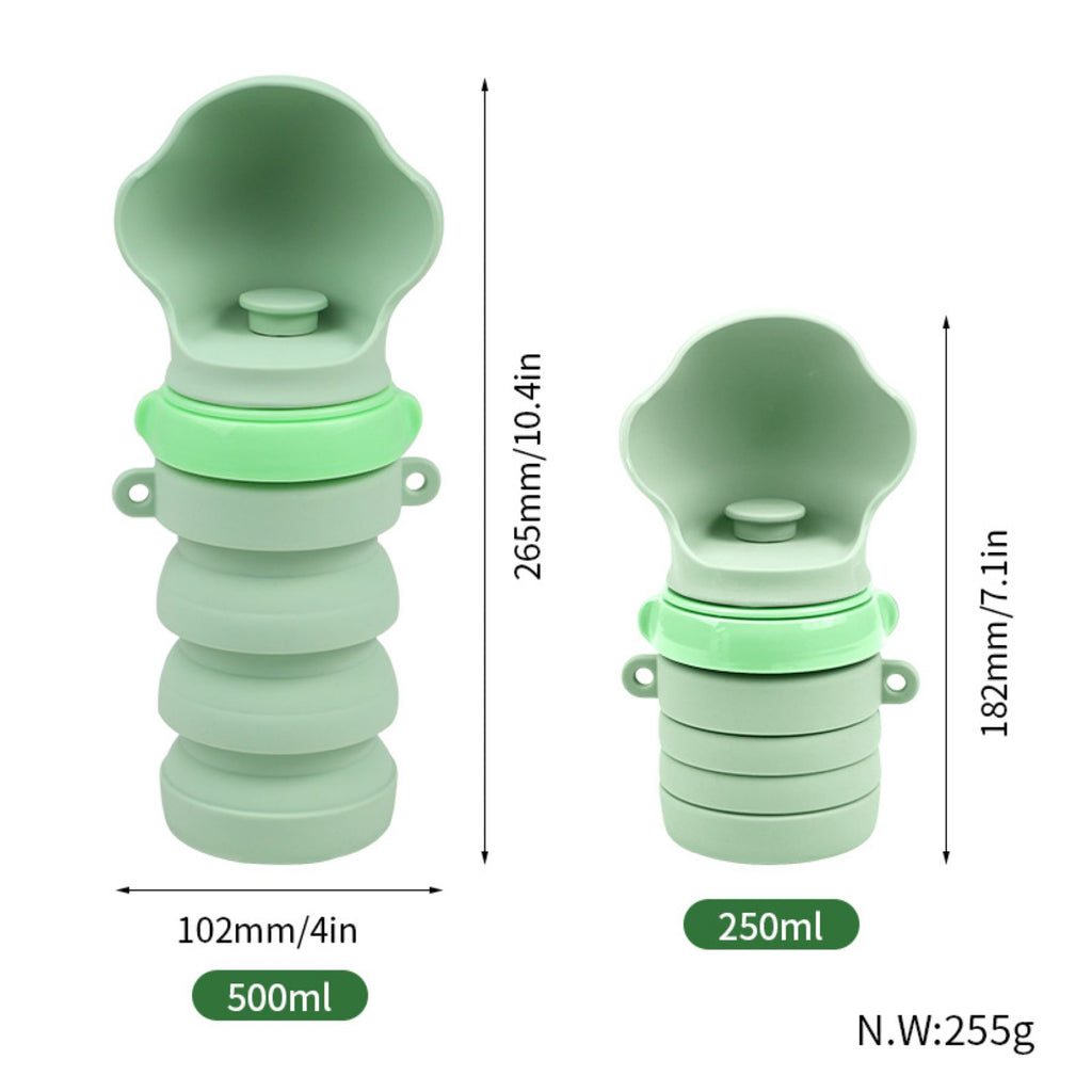 Collapsible Portable Pet Tail Water Cup