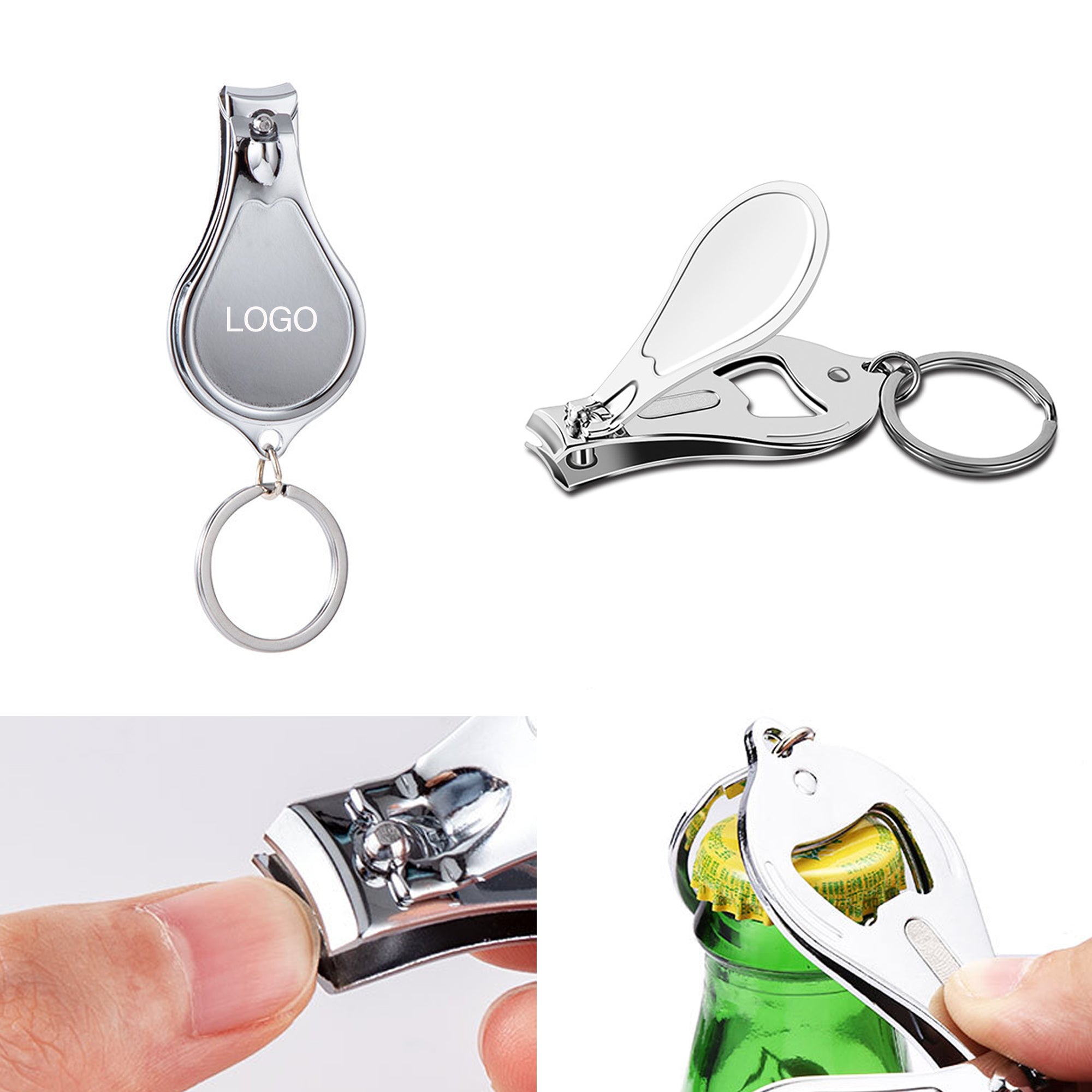 Bottle Opener Keychain Nail Clipper