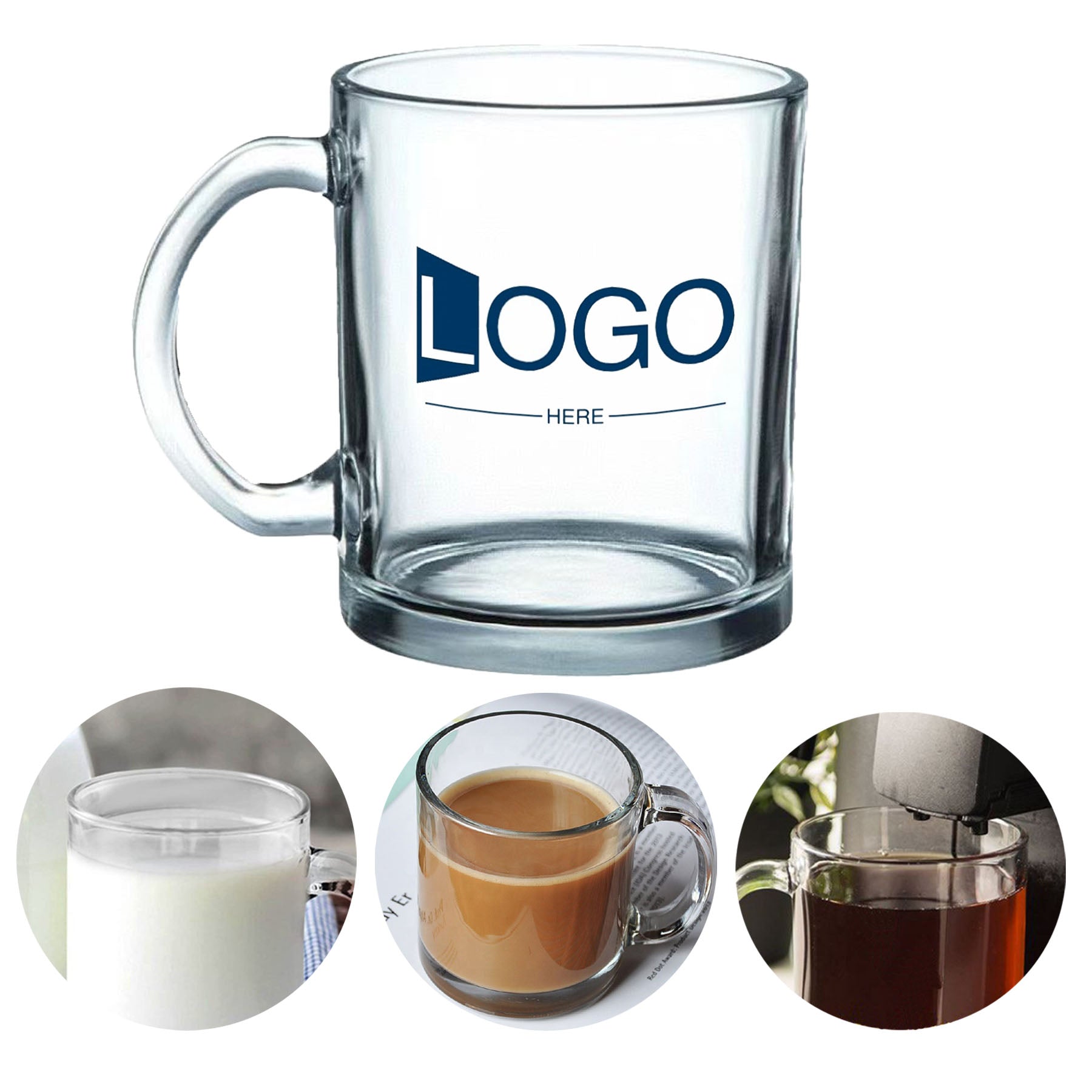12 OZ Glass Mug