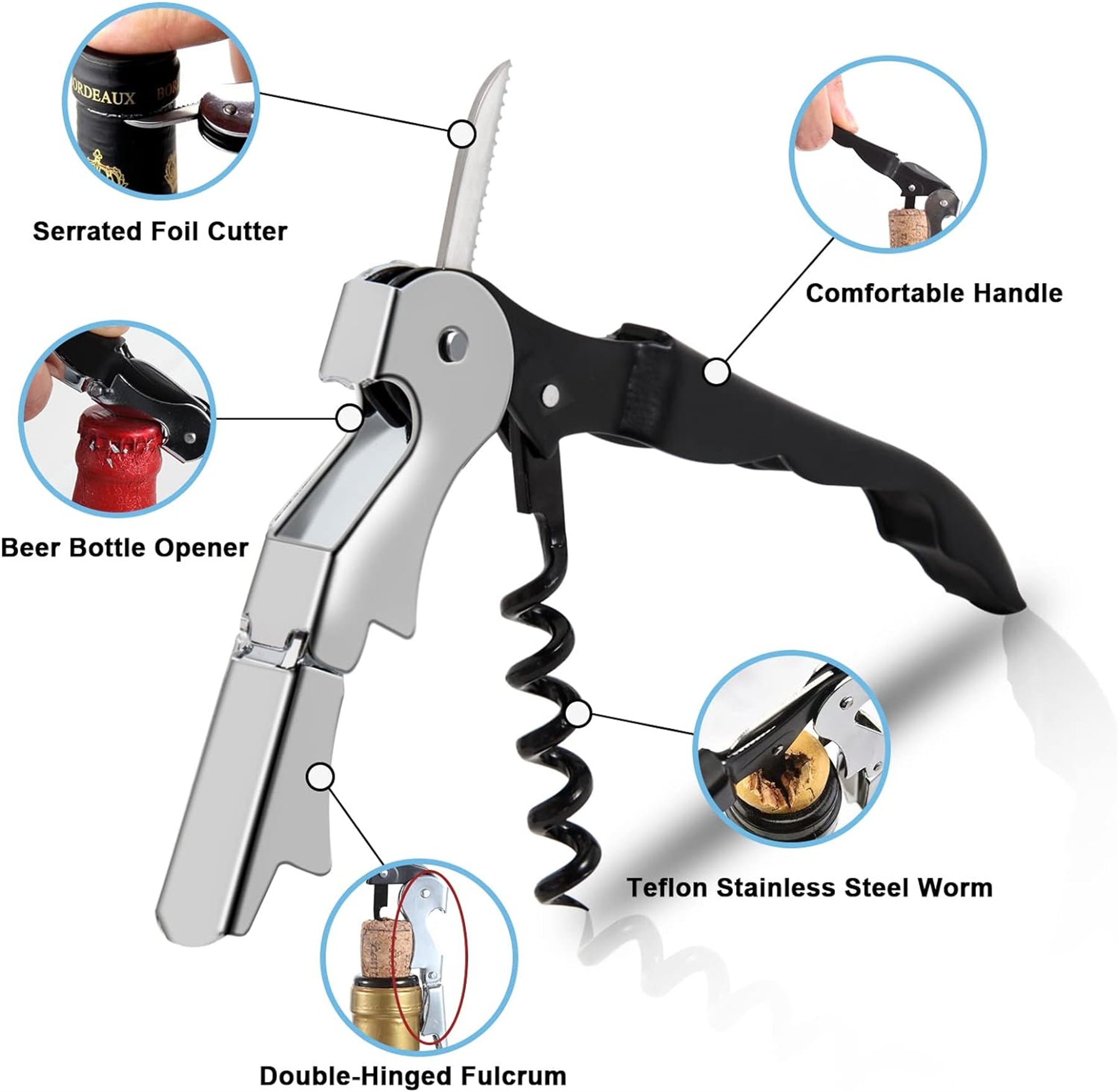 Corkscrew Wine Bottle Opener