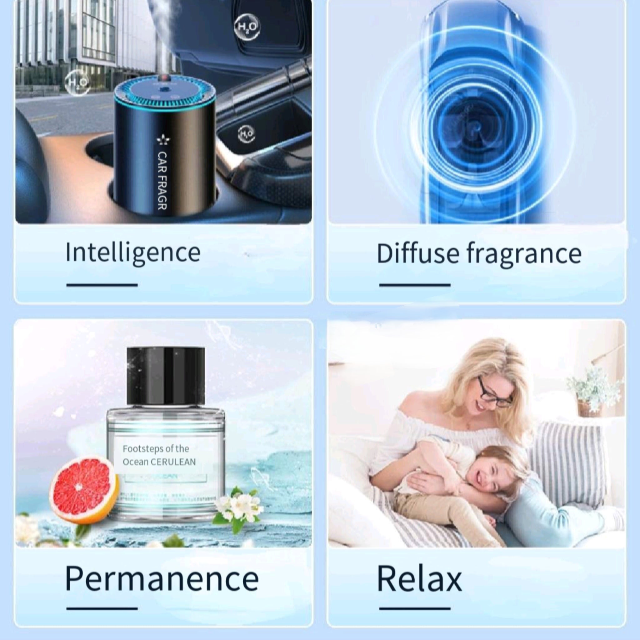 Star Car Diffuser AutoSpray Smoke Refresh Luxury