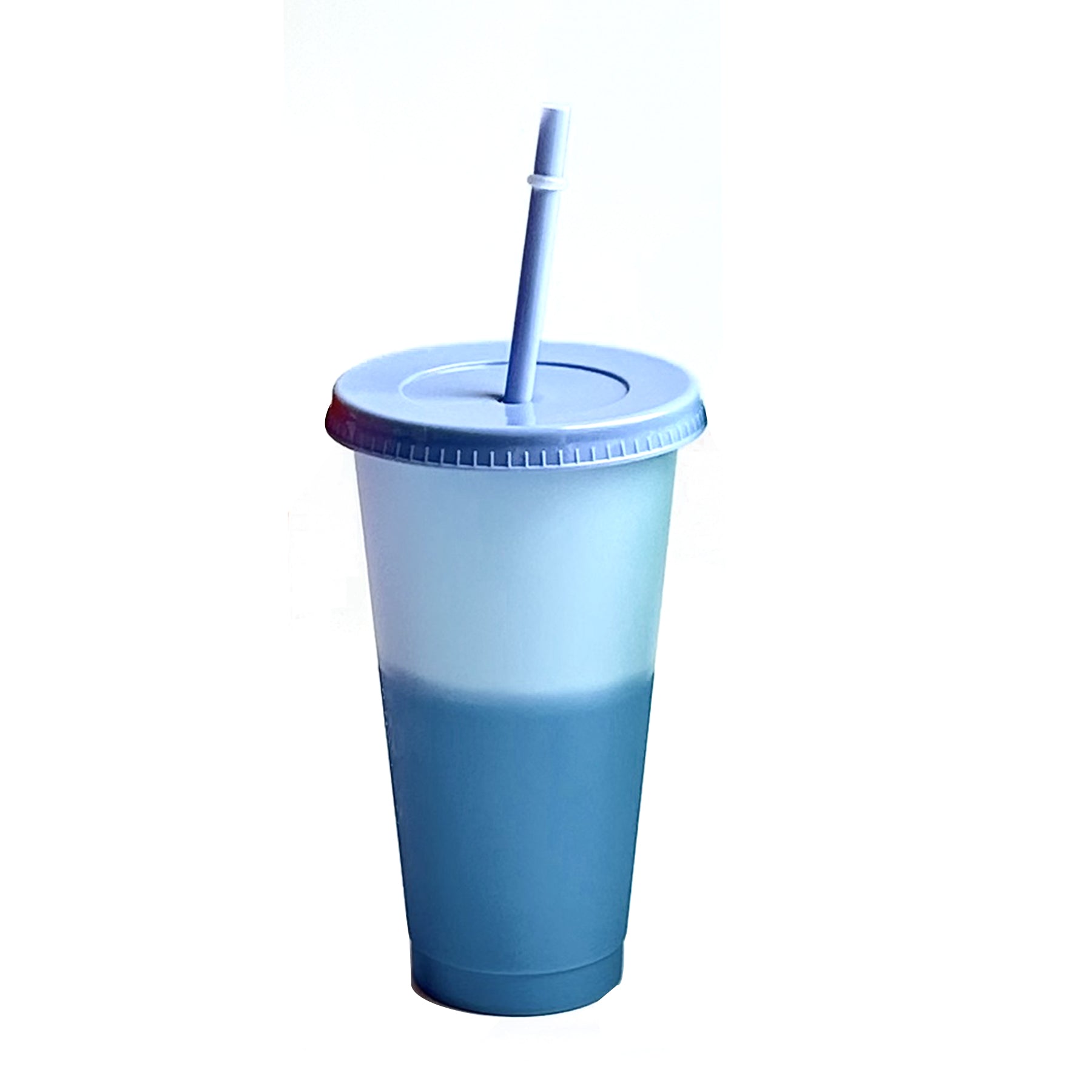Plastic Tumbler With A Straw