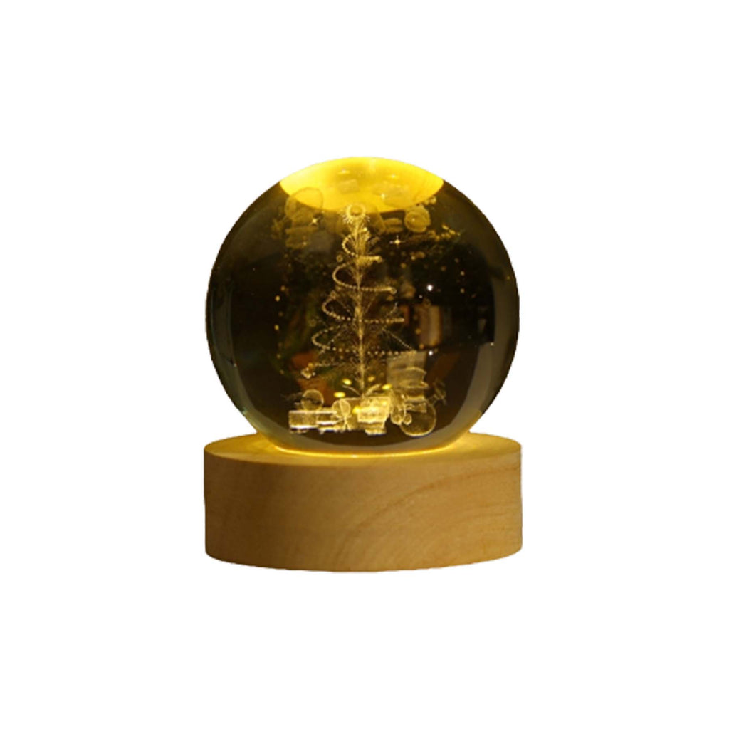 Christmas Decorative Crystal Ball With Base