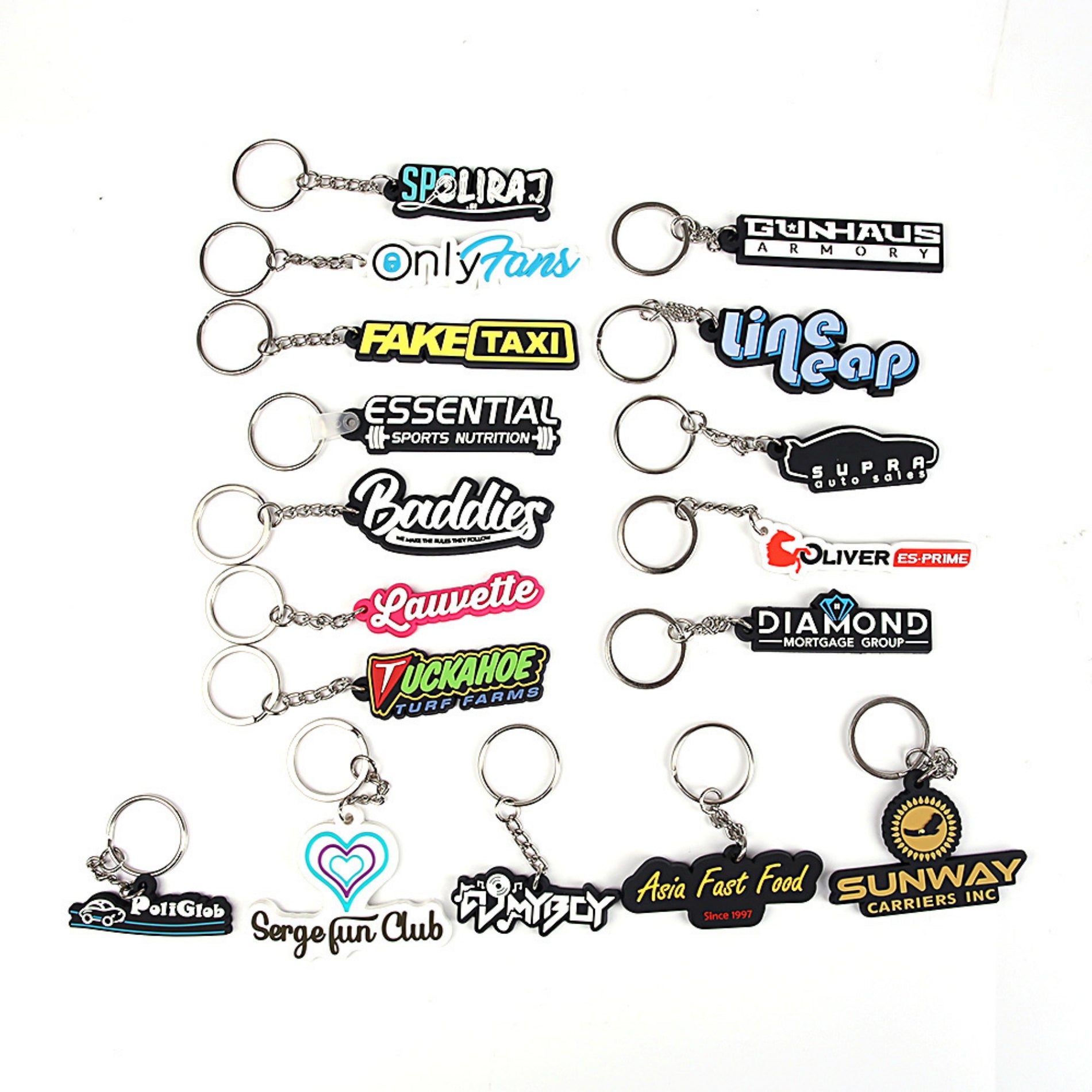 3D Creative Pvc Soft Keychain Customization