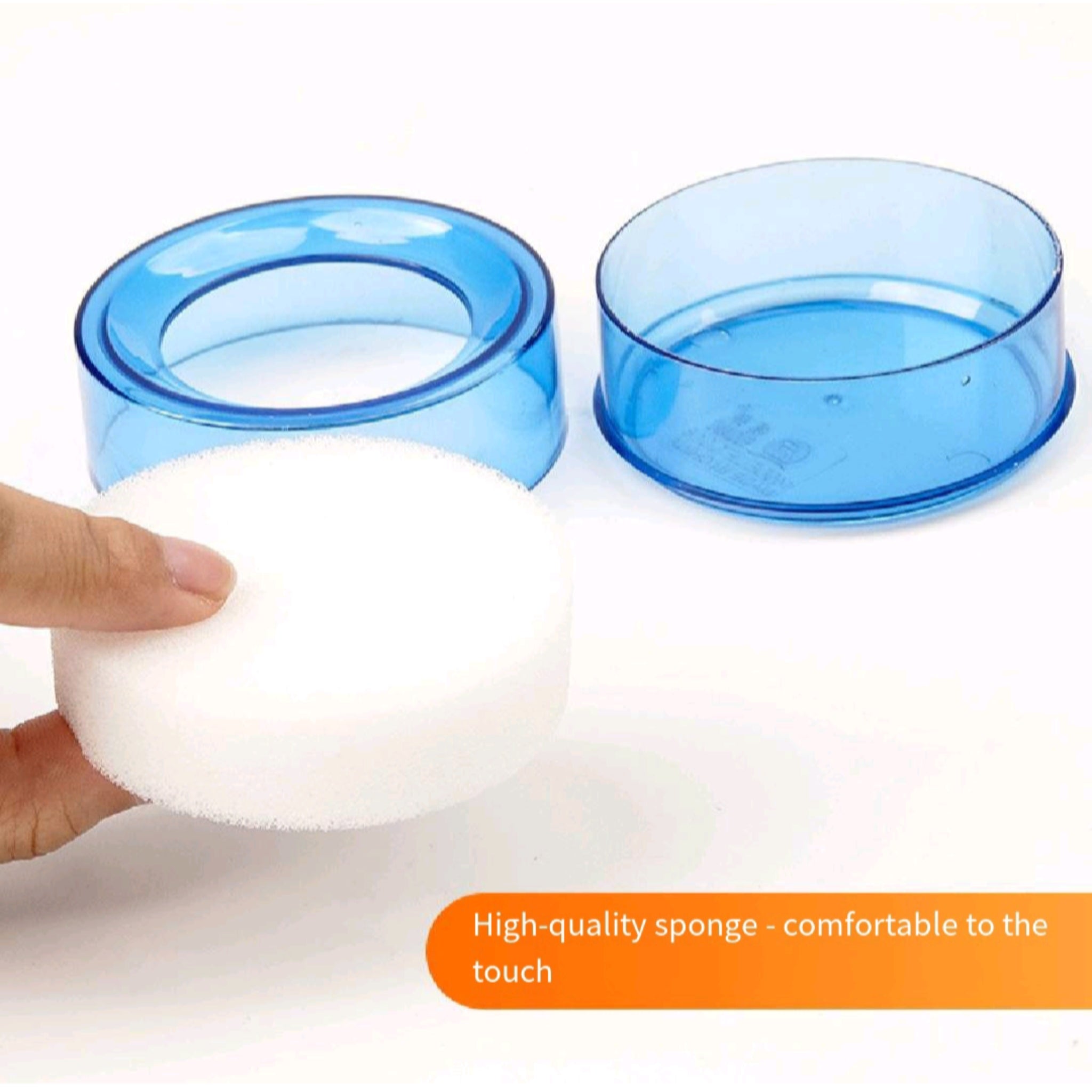 Finger Moistener Sponge Accounting Office Hygienic Dispenser