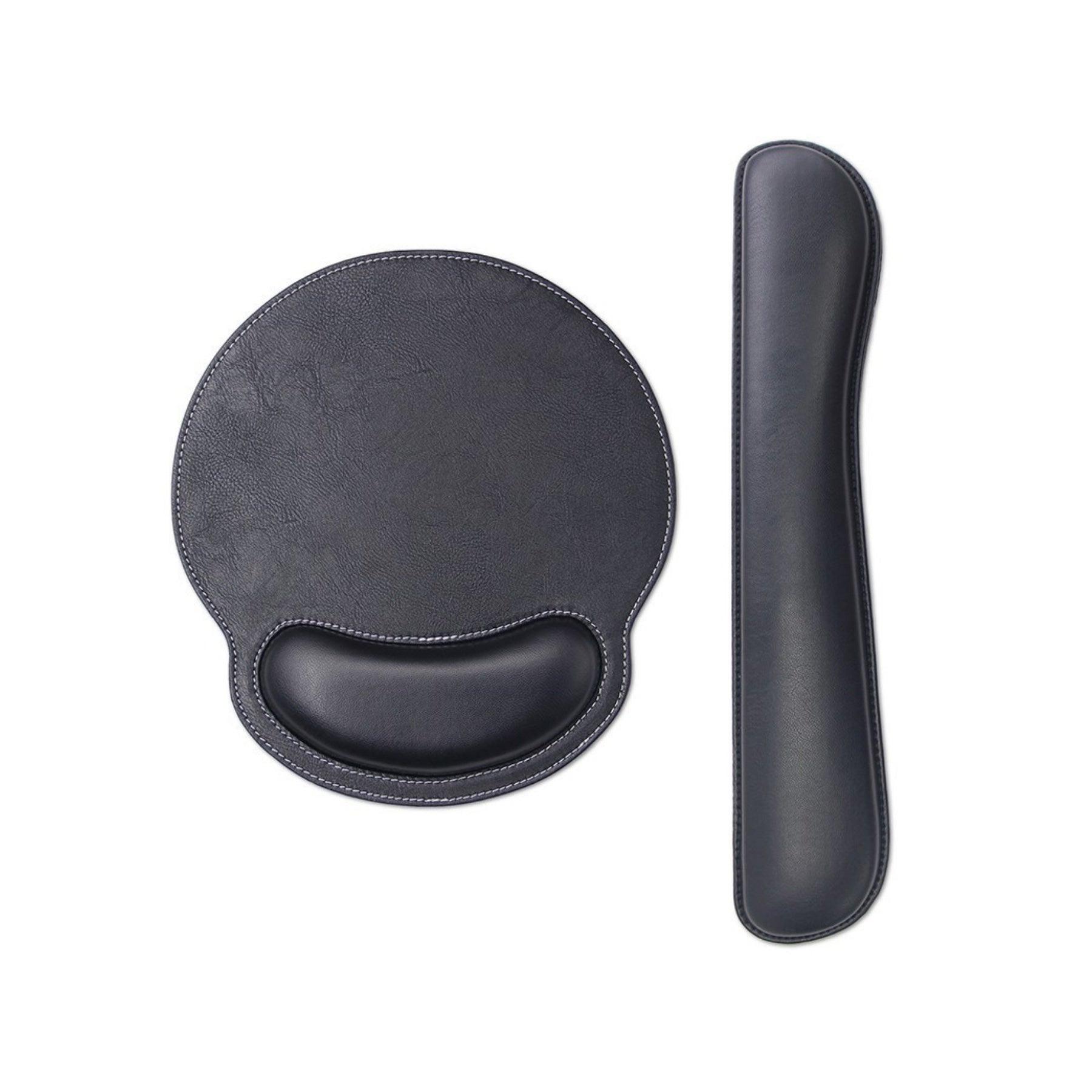 Leather Wrist Rest Mouse Pad With Hand Support
