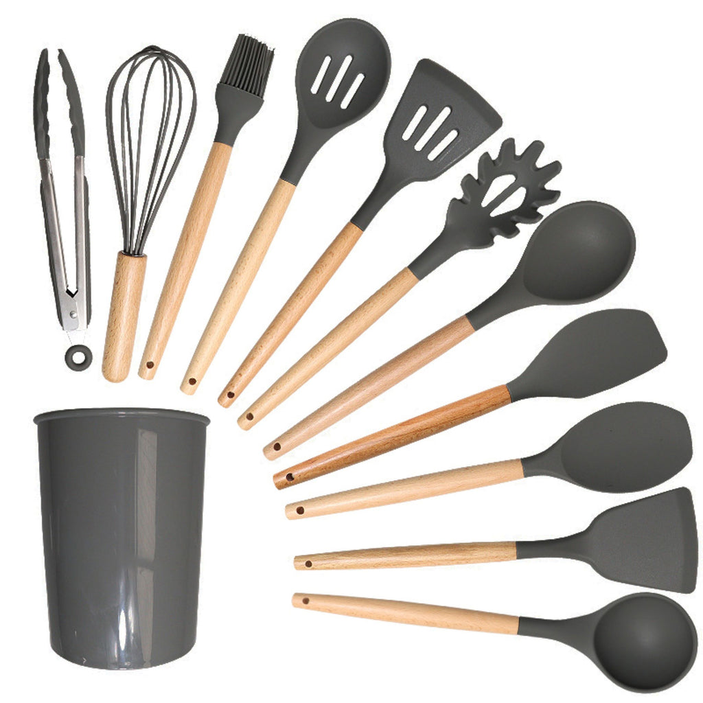 Silicone Spatula and Soup Ladle Set