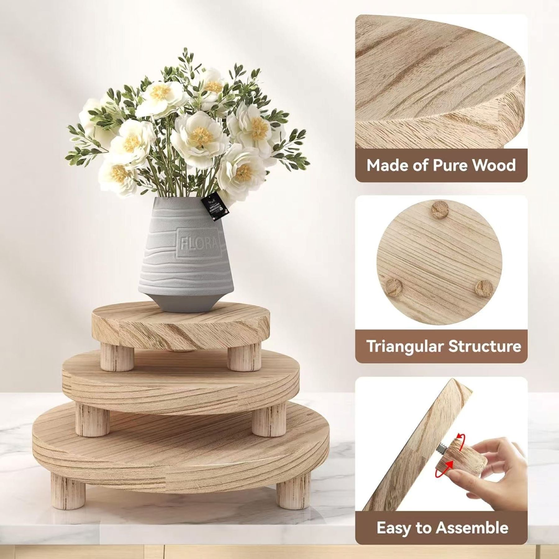 Wooden Base Ornament （Medium Size）