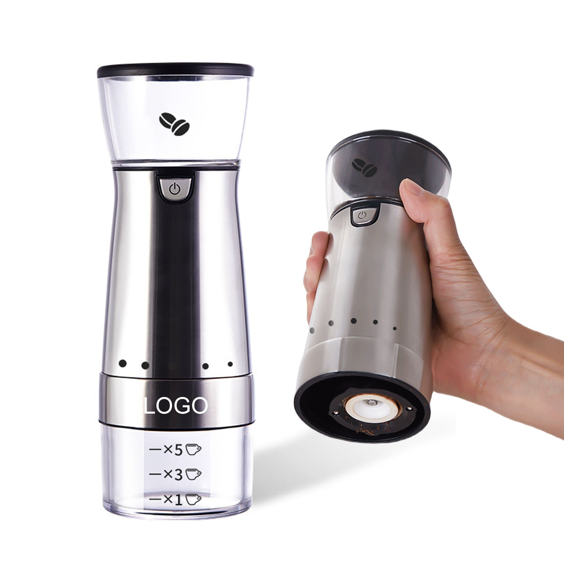 Silver Coffee Bean Grinder