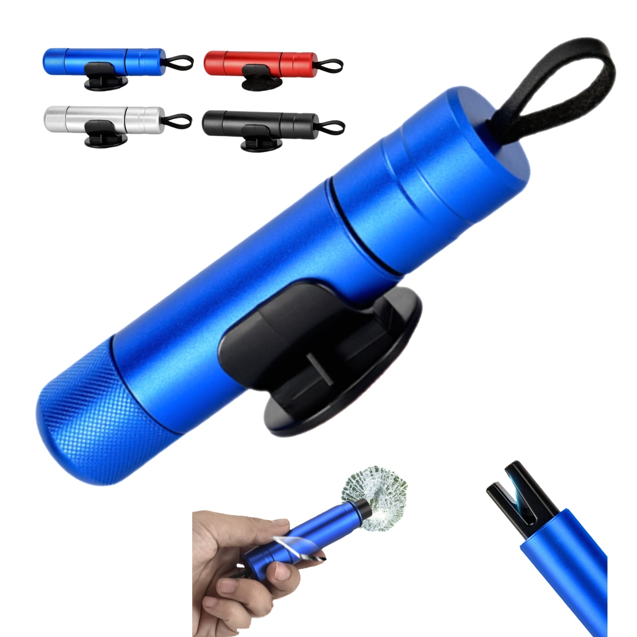 Vehicle Tool for Breaking Windows and Cutting Seatbelts