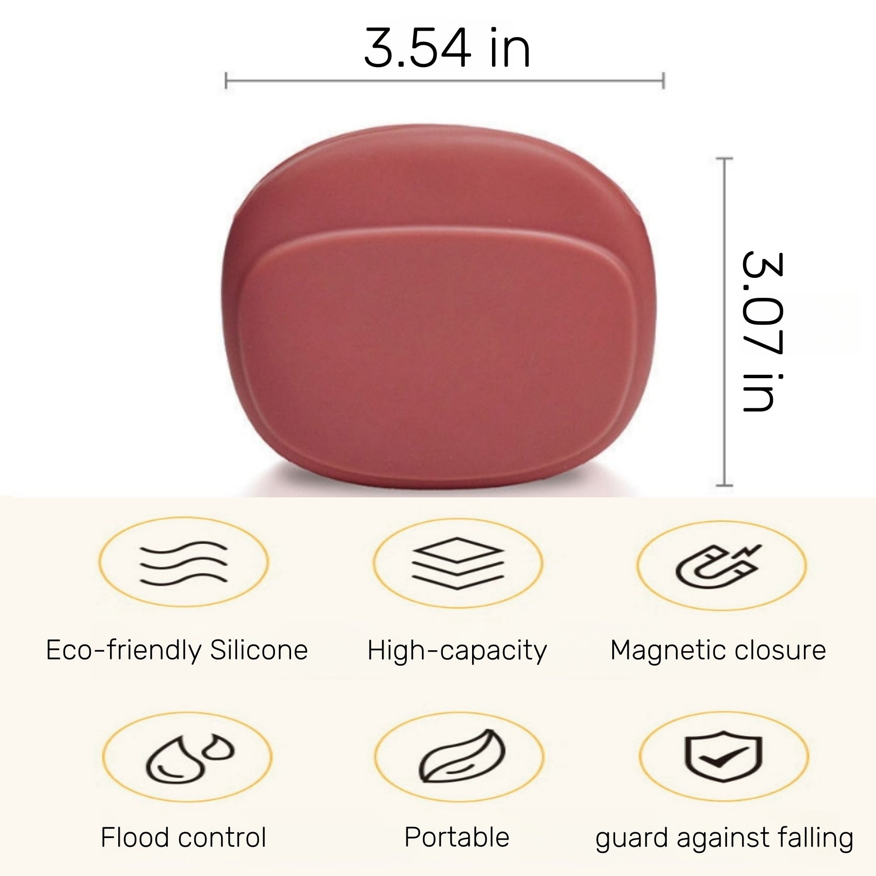 Multifunctional Silicone Earphone Storage Box