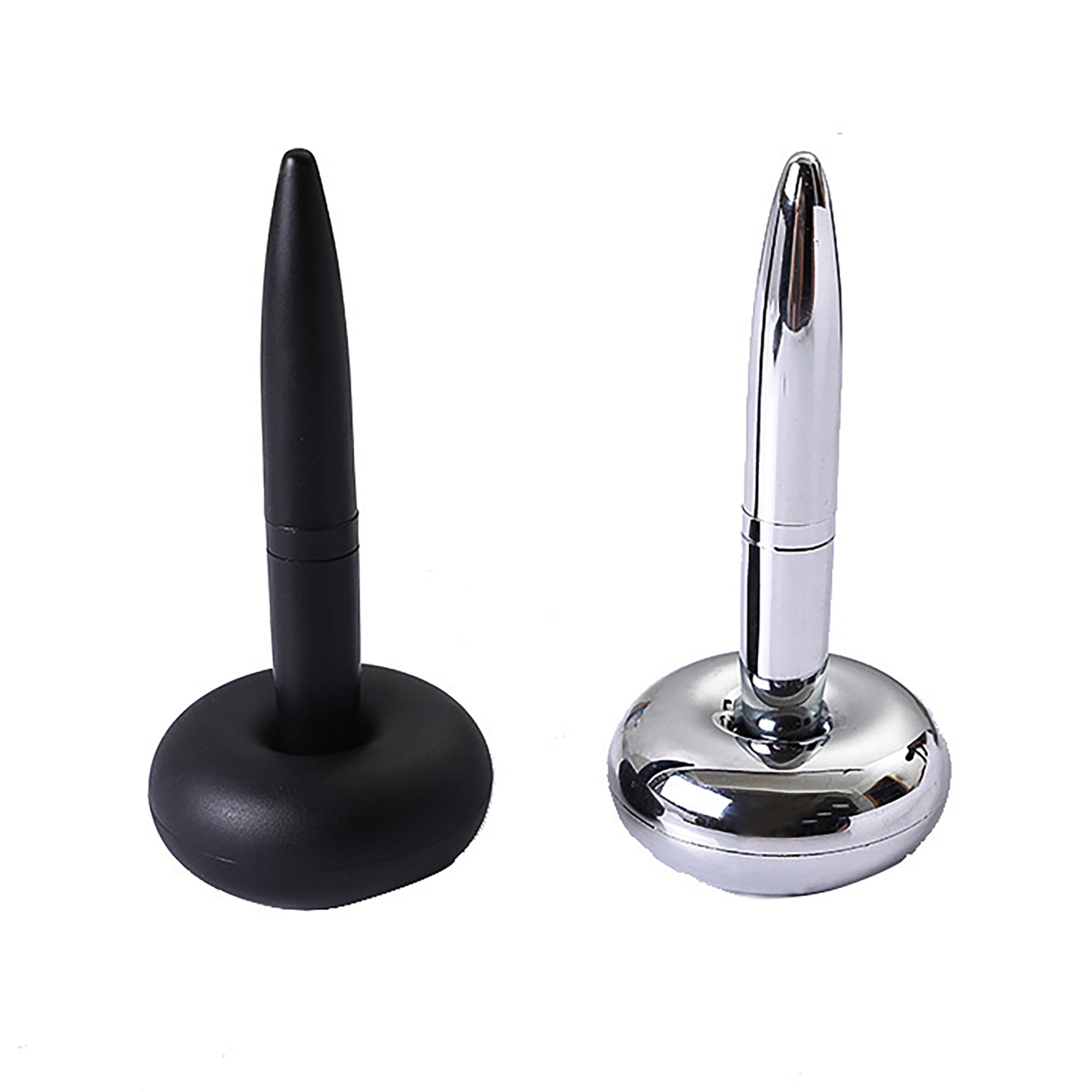 Vertical Desk Pen With Plastic Magnetic Floating Base