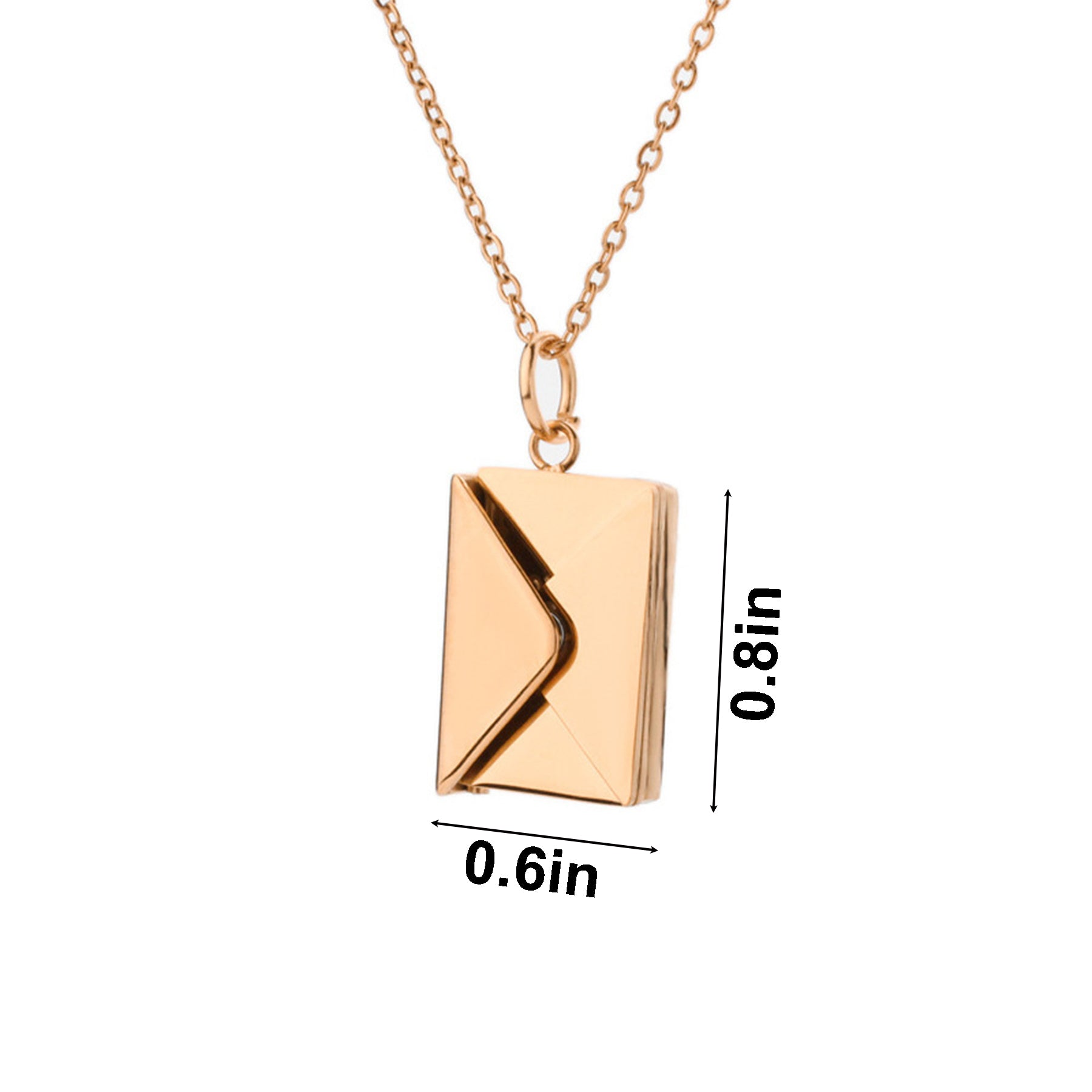 Metal Envelope Love Letter Necklace