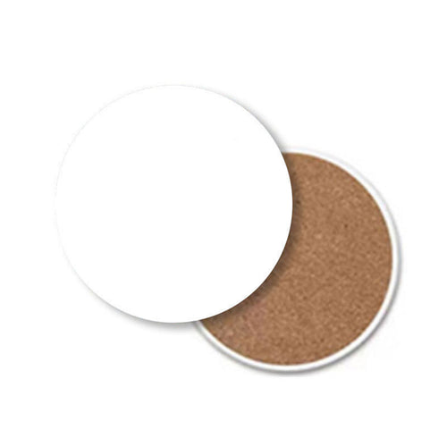 Absorbent Diatomite Coaster with Cork Base