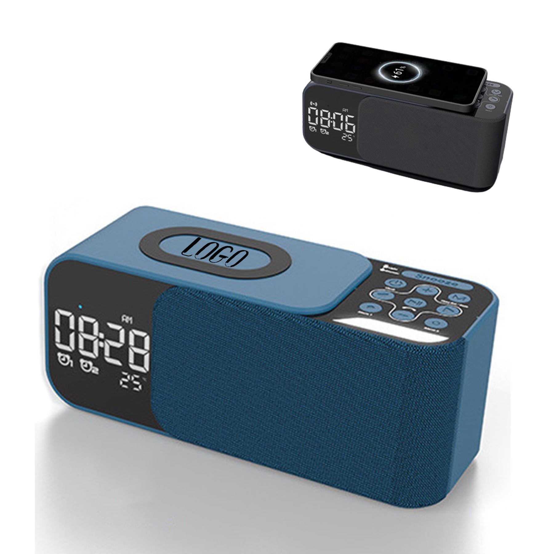 Wireless Charger Bluetooth Speaker With Night Light