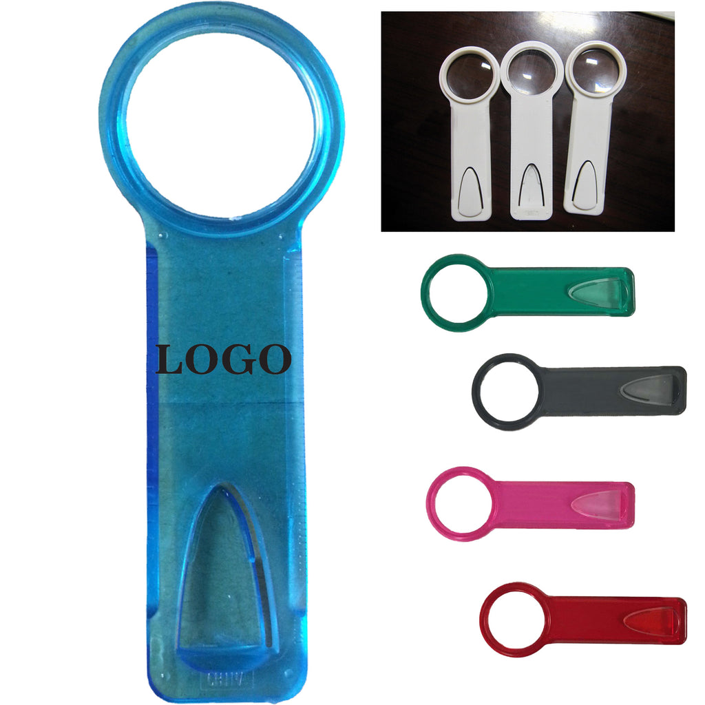 Union Printed - Bookmark (3X) Magnifier With Ruler With1-Color Logo