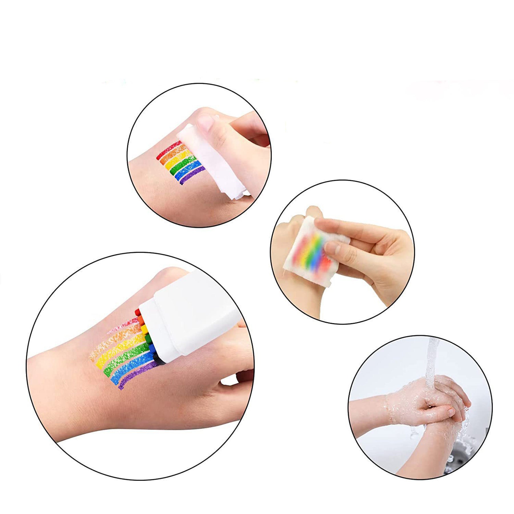 Custom 6 ln 1 Copa America Football Fans Face Painting Set