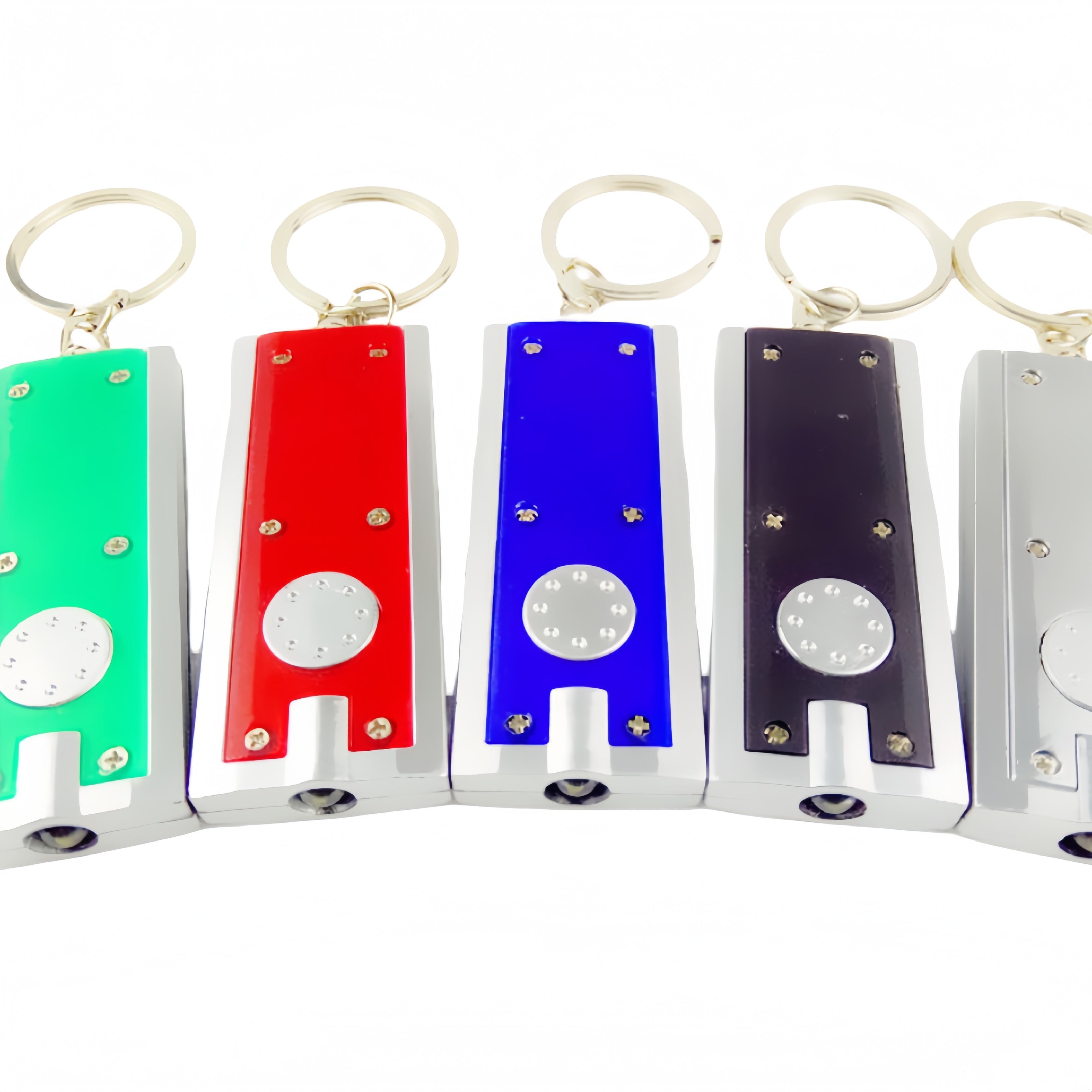 Slim Rectangular Flashlight Key Chain