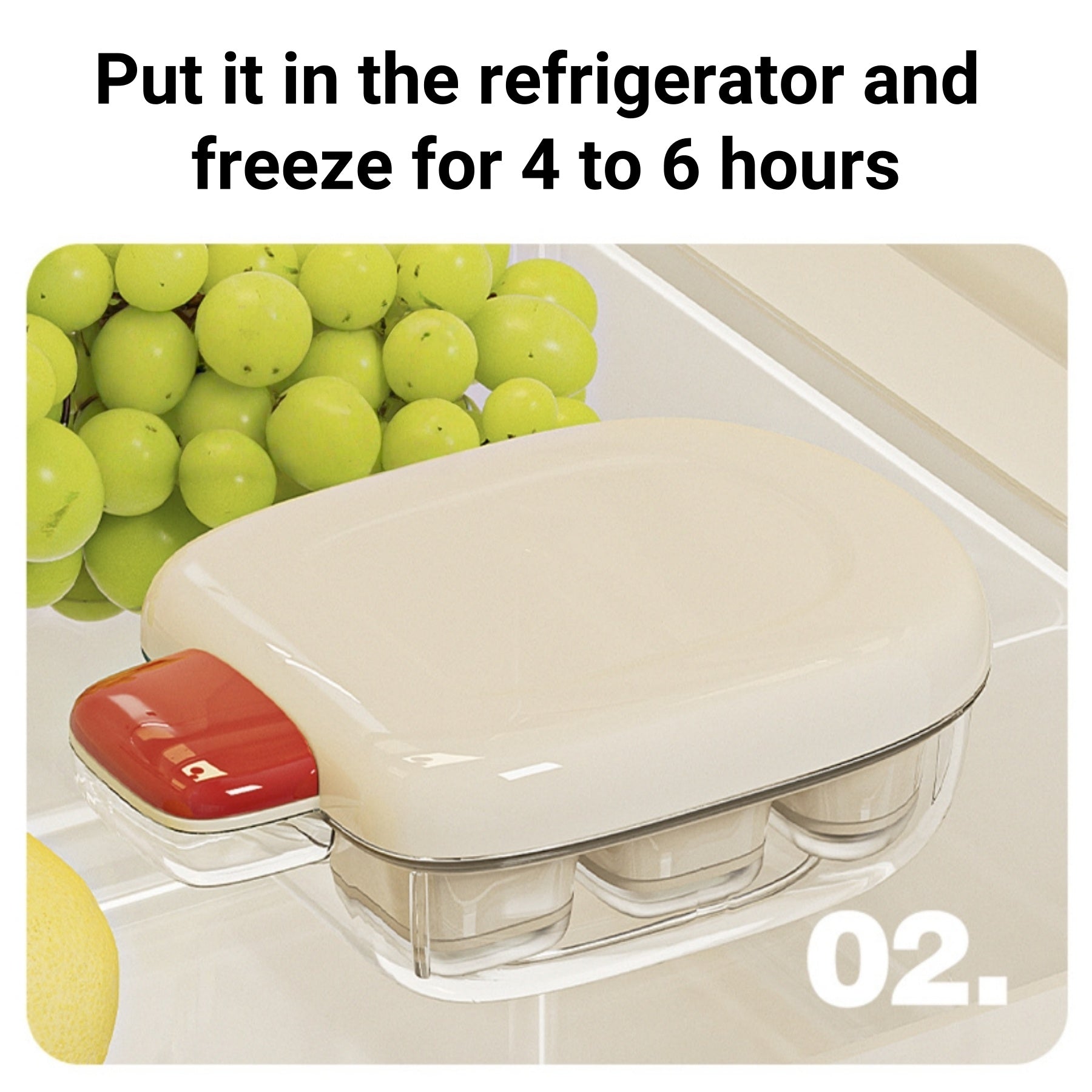 Food-grade Ice Cube Tray With Lid