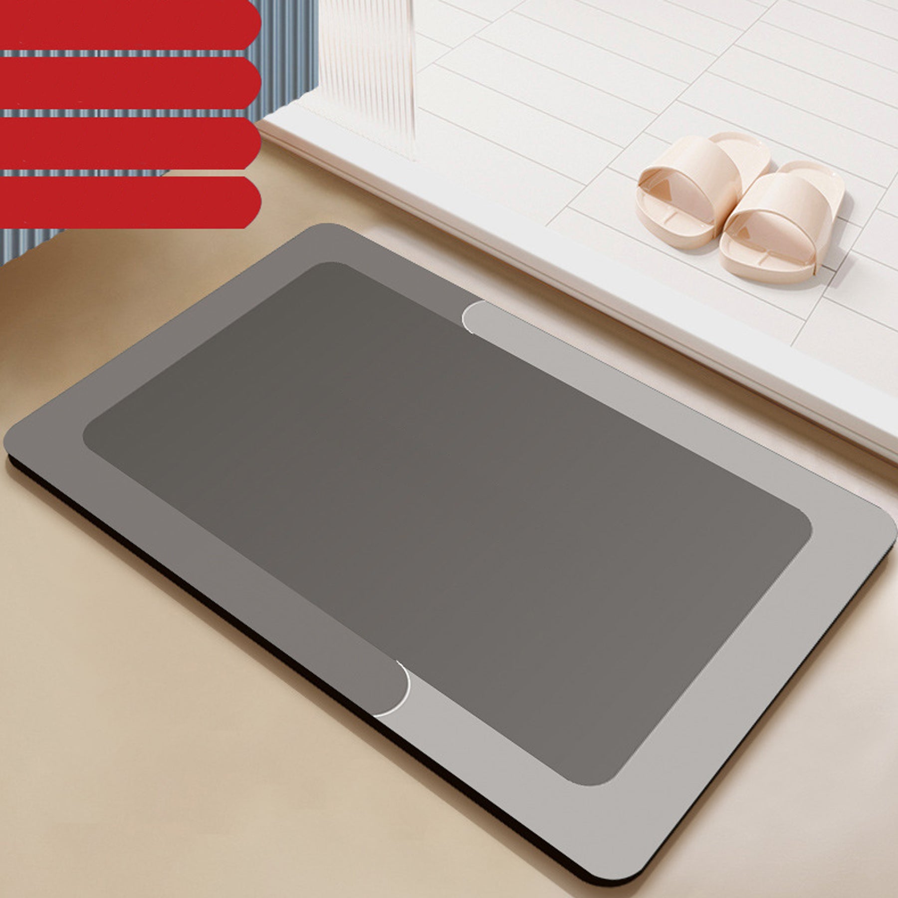 Simple Non Slip Mat For Bathroom And Kitchen