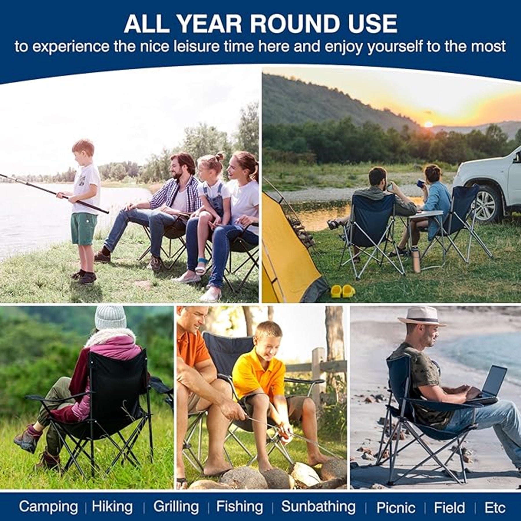 Aluminum Alloy Frame Folding Backpacking Chair