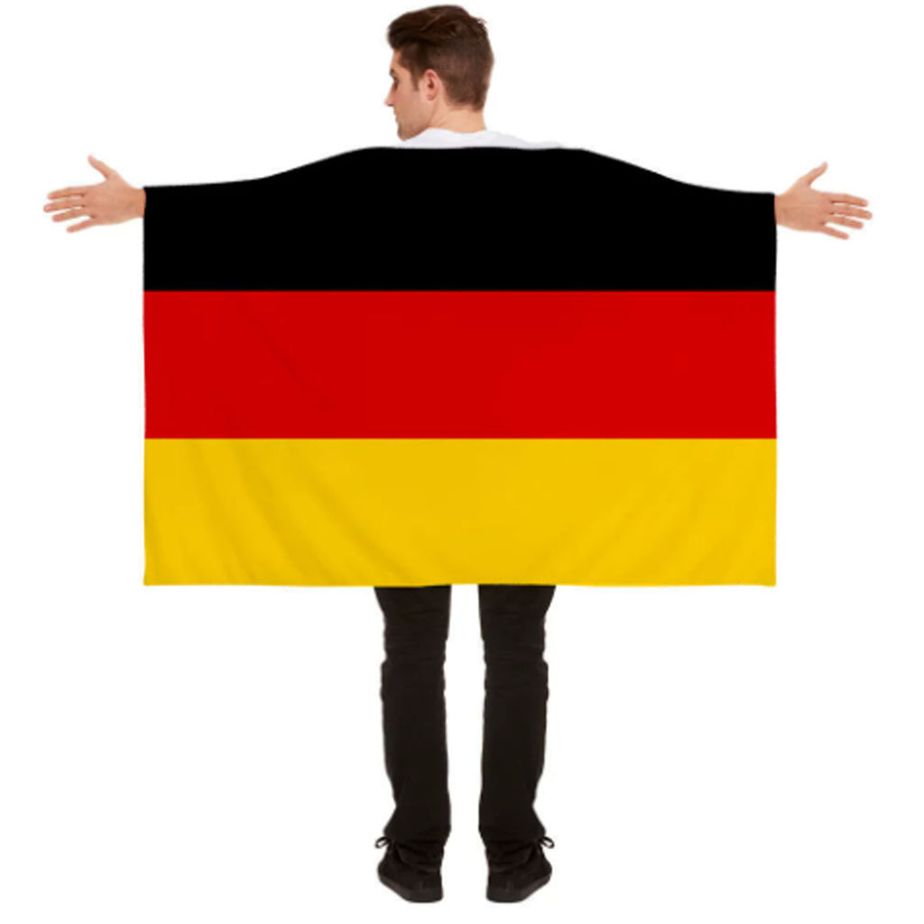 Custom World Cup Polyester Fan Cape National Flag Shawl