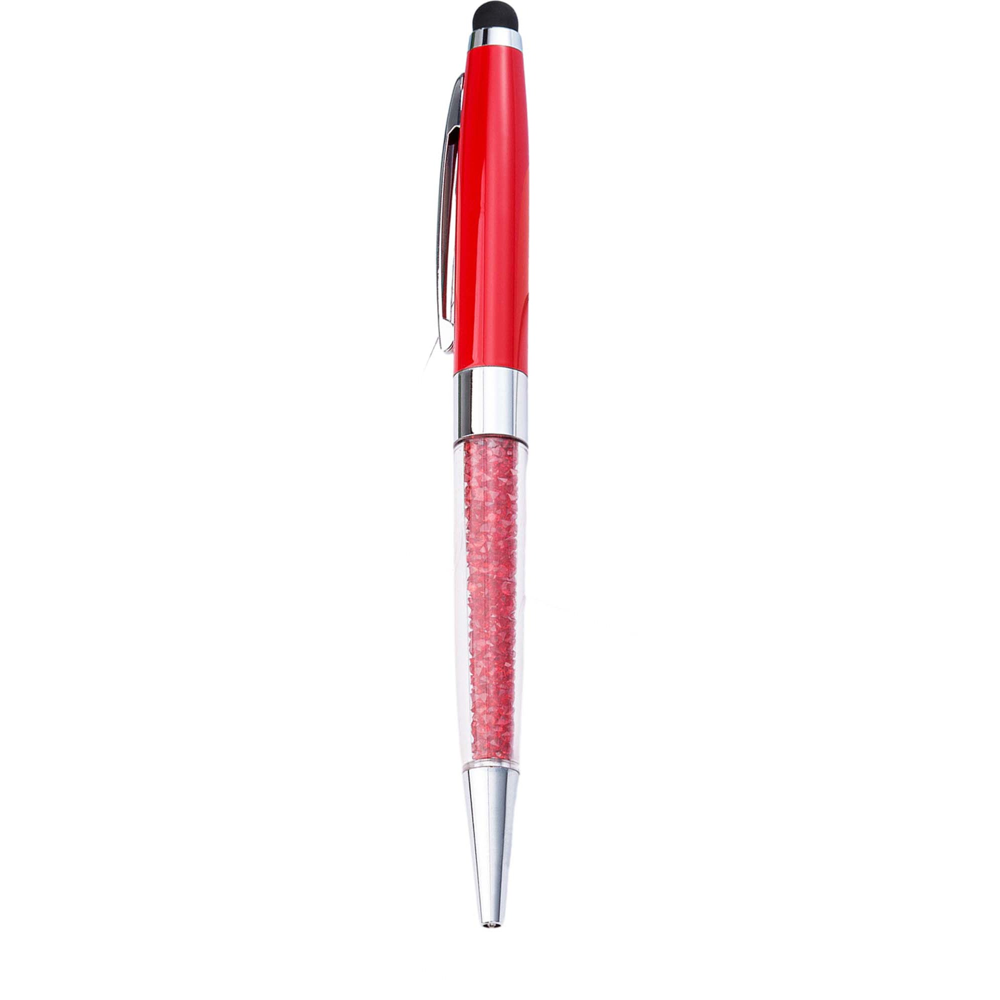Crystal Ballpoint Pen With Stylus