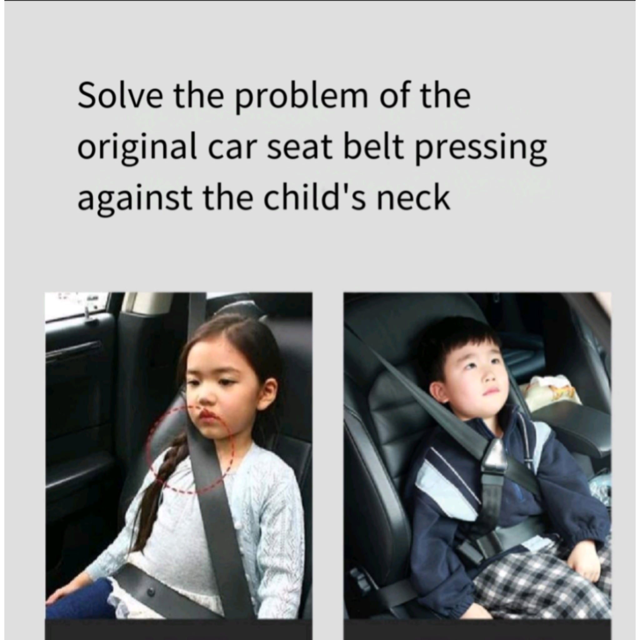 Crash Tested Adjuster Child Seatbelt Comfort