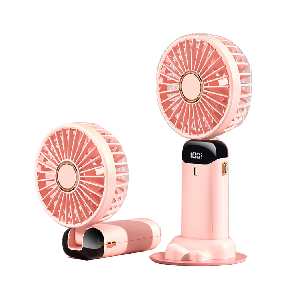New Handheld Digital Folding Aromatherapy Desktop Mini Portable Fan