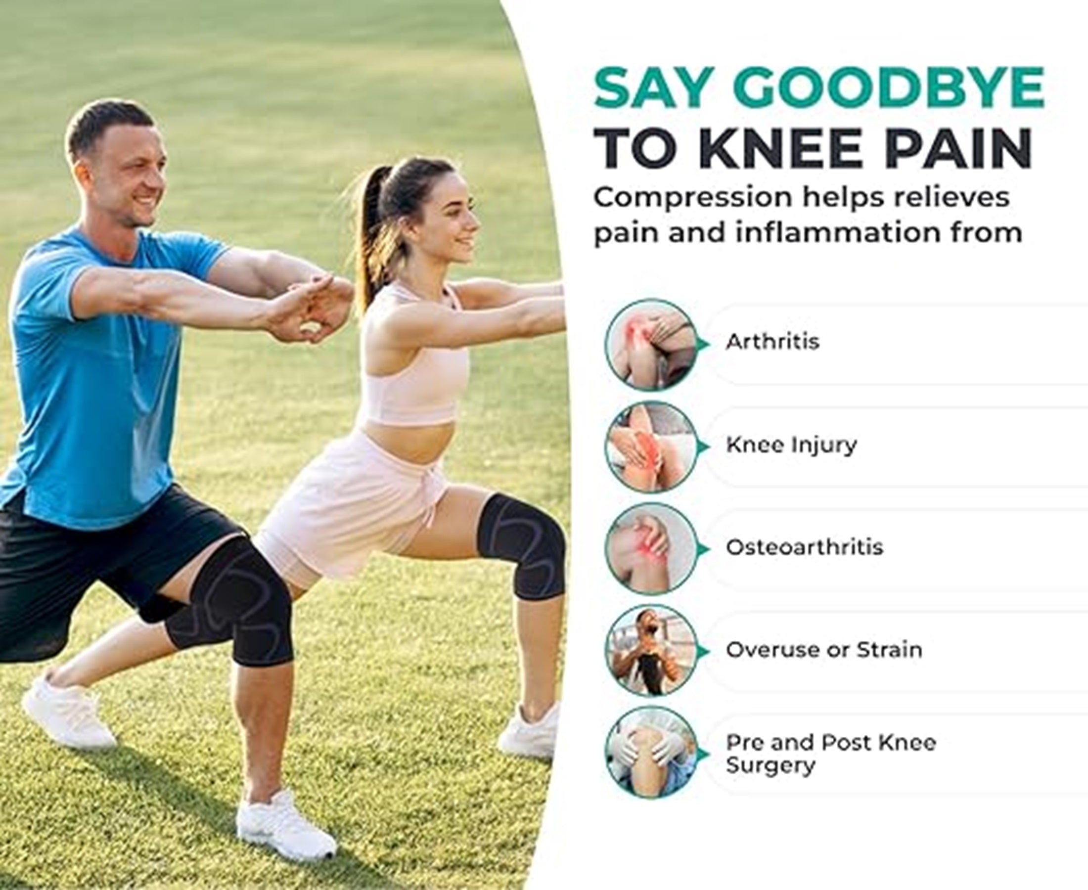 Knitted Nylon Sports Knee Pads For Men And Women