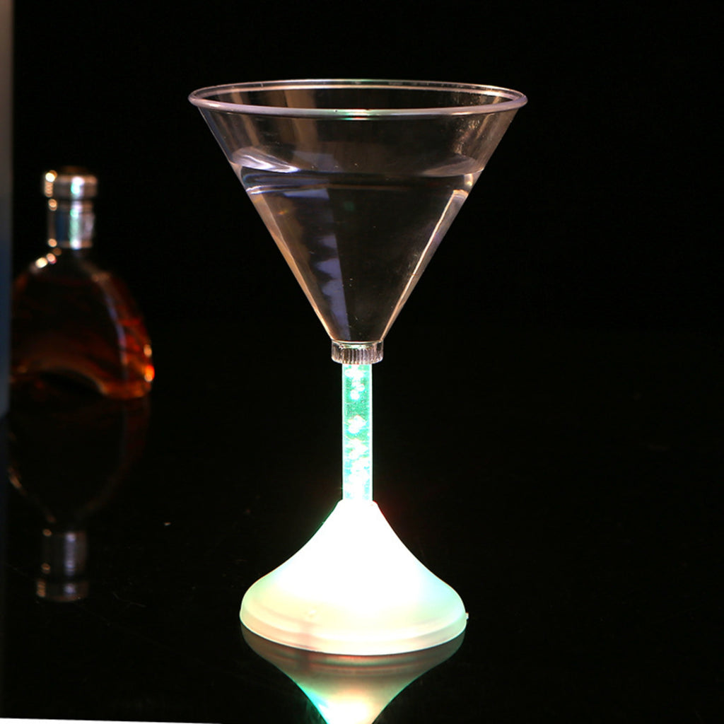 Multifunctional Led Lit Wine Glass With Seven Color Magic Transformation