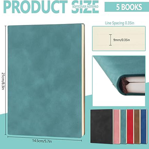 A5 Nubuck Leather Notebook