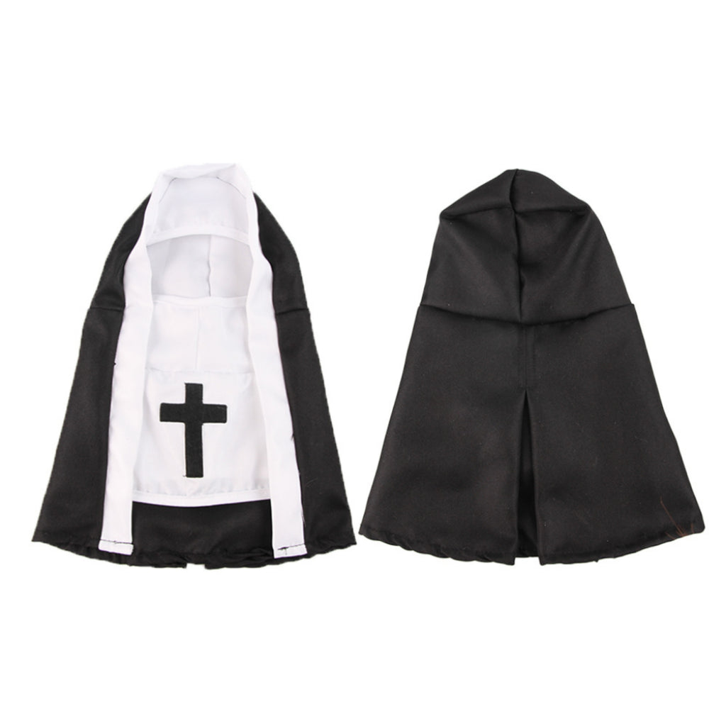 Funny Nun Pet Costume Cat Dog Small Medium Photo Cosplay